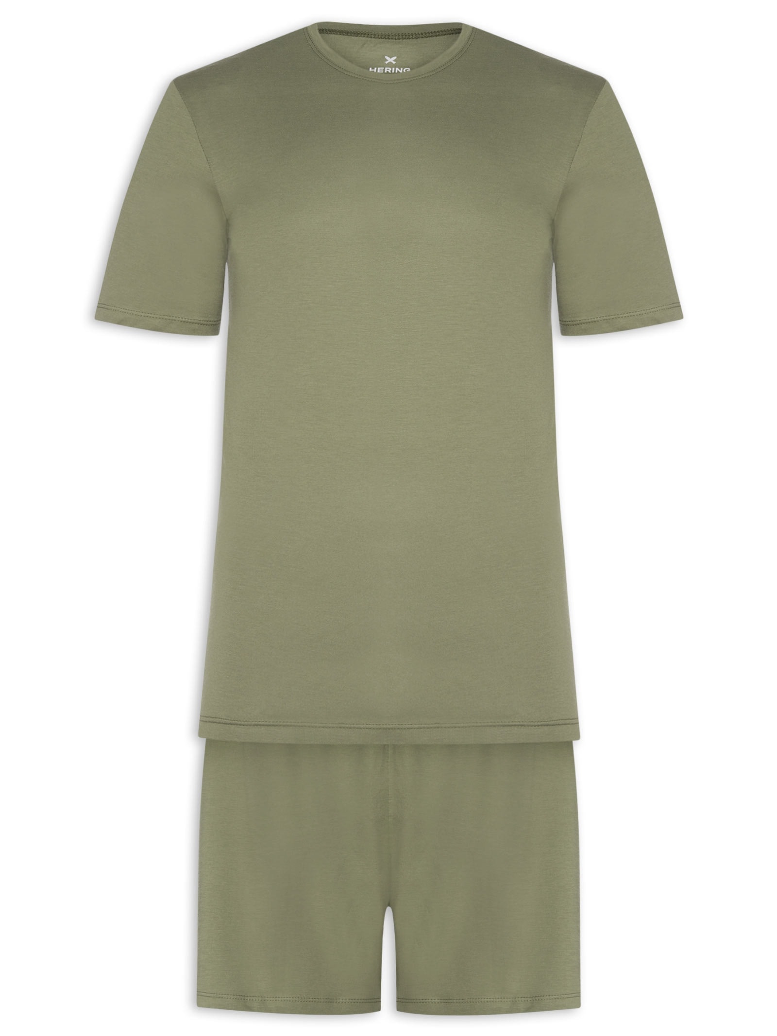 Pijama Masculino Curto Verde Hering Intimates