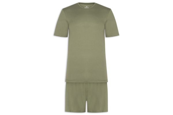 Pijama Masculino Curto - Verde