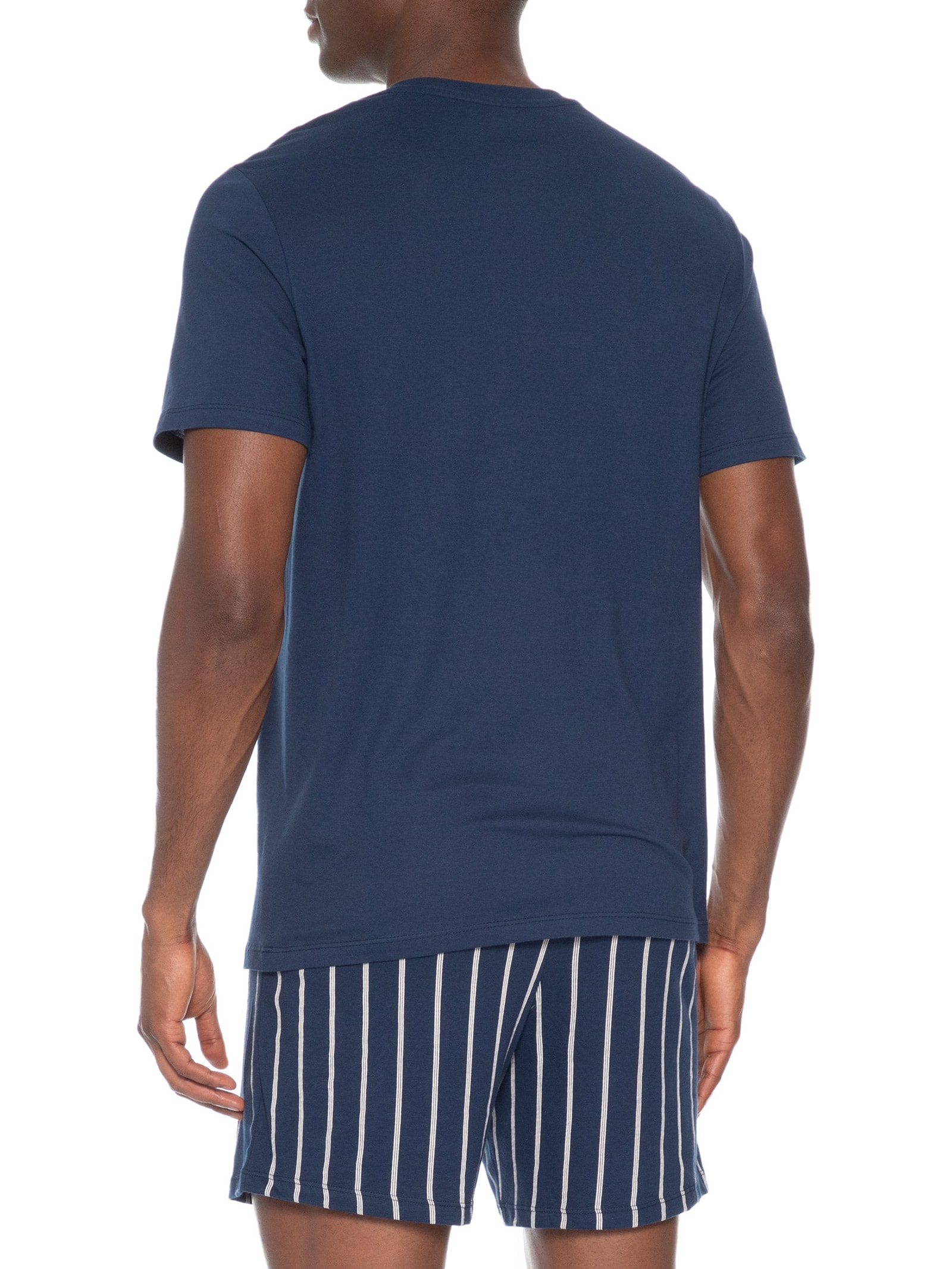 Pijama Masculino Decote V Em Algodão Azul Hering Intimates
