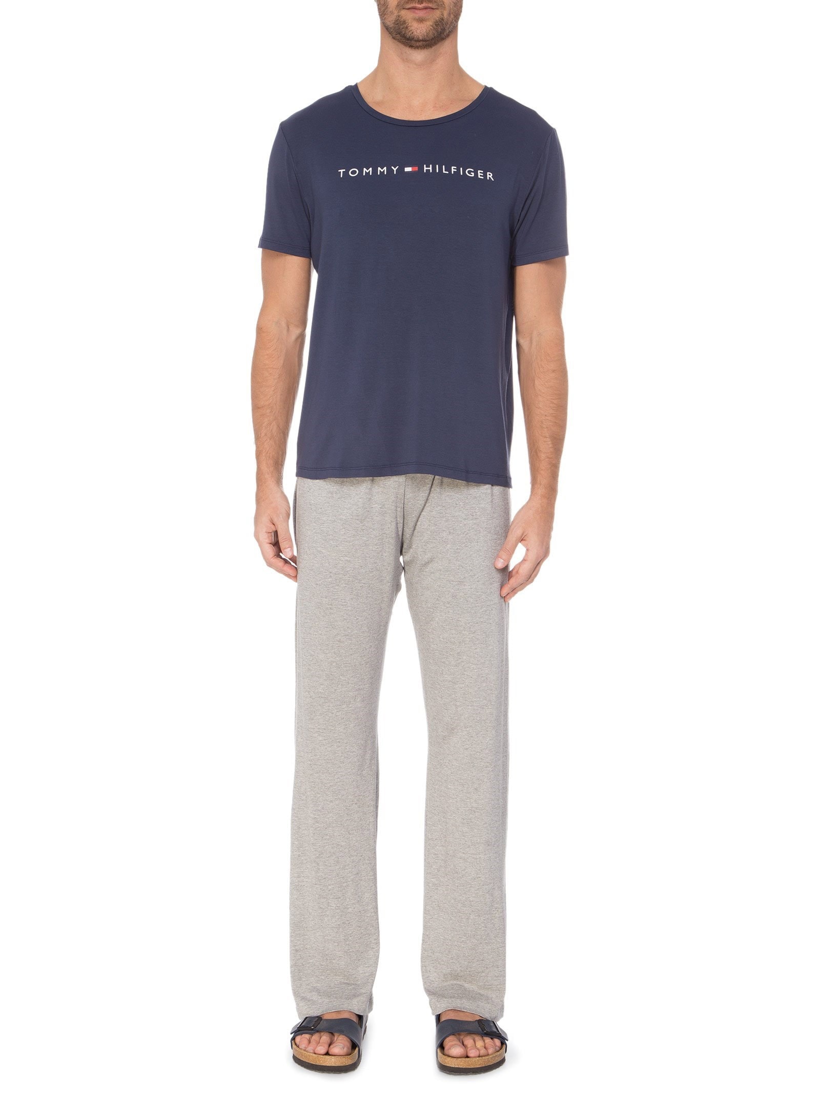 Pijama Masculino Essential Cinza Tommy Hilfiger