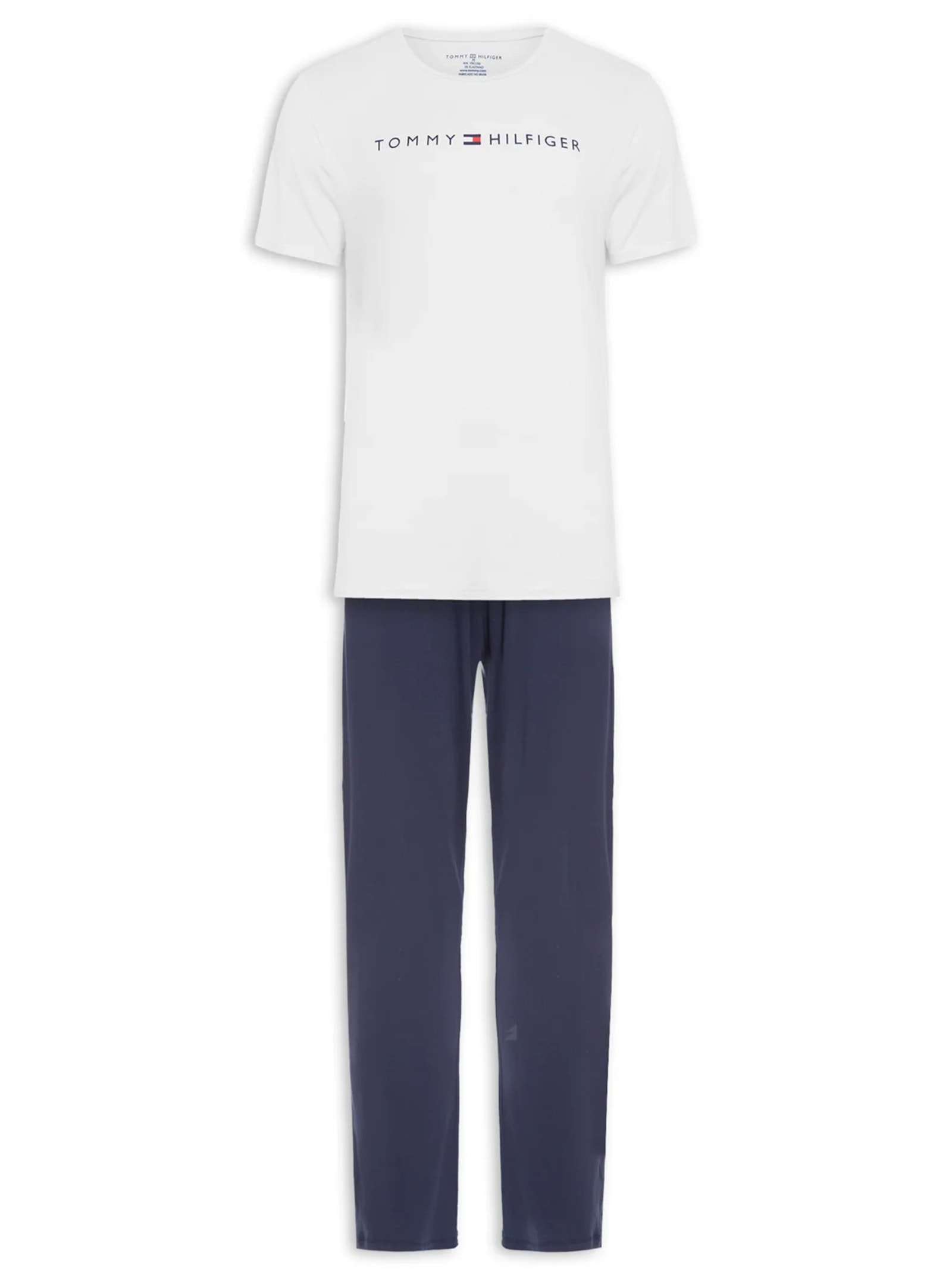 Pijama Masculino Essential Sleepwear Branco Tommy Hilfiger