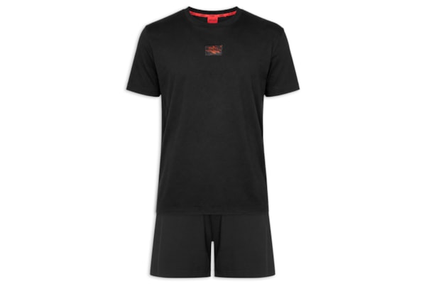 Pijama Masculino Galaxy Short Set - Preto