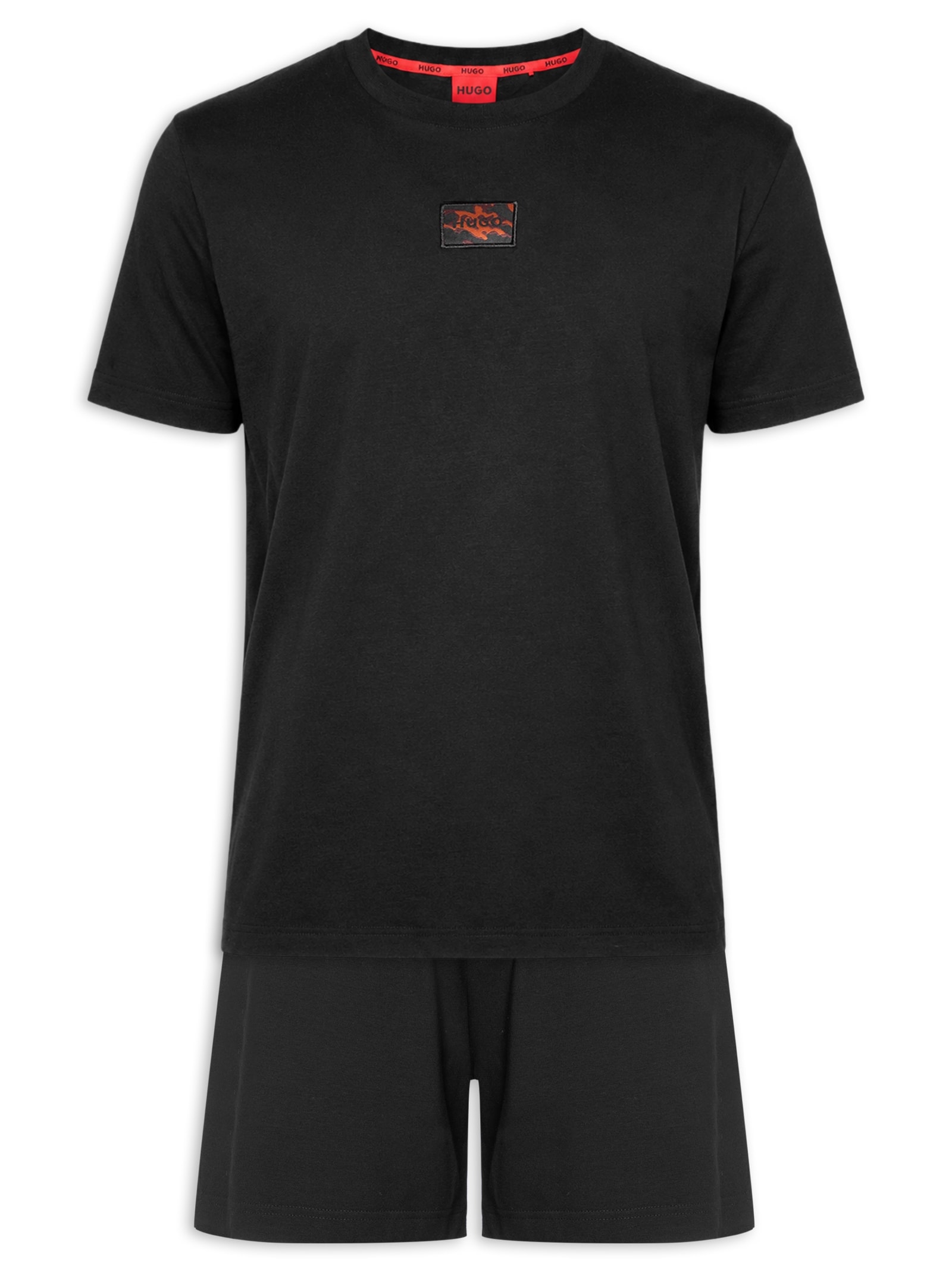 Pijama Masculino Galaxy Short Set Preto Hugo