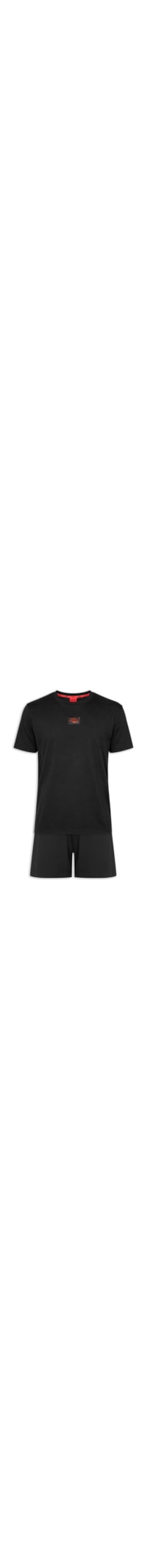 Pijama Masculino Galaxy Short Set - Preto
