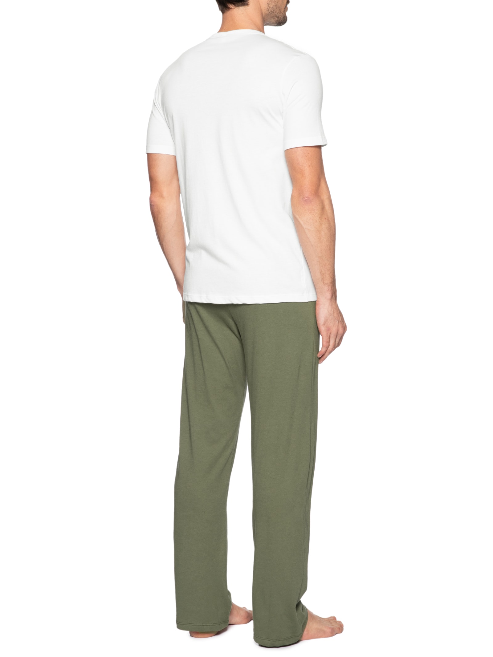 Pijama Masculino Logo Peixinho Em Algodão Verde Hering Intimates