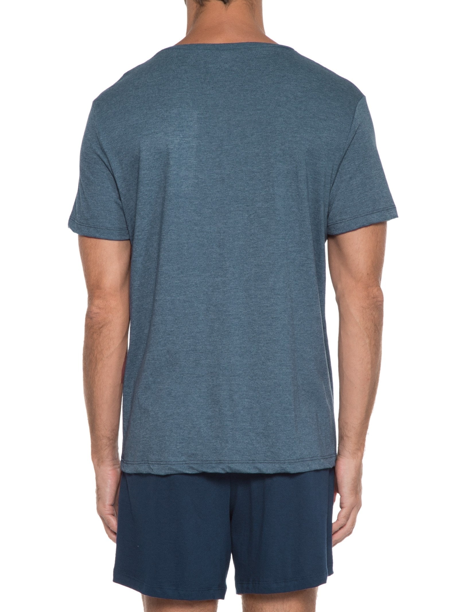 Pijama Masculino Manga Curta Azul Hering Intimates