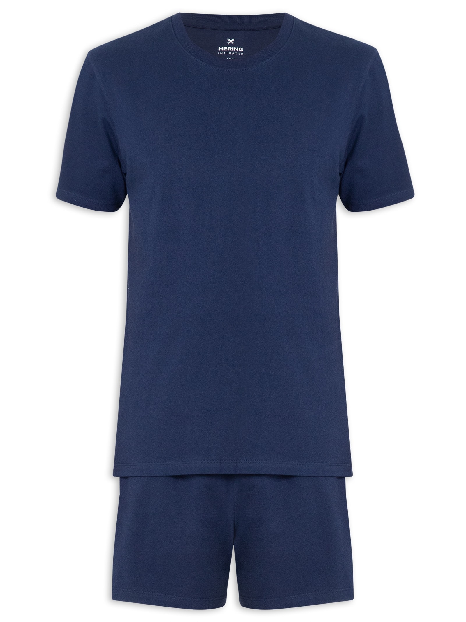 Pijama Masculino Manga Curta Azul Hering Intimates