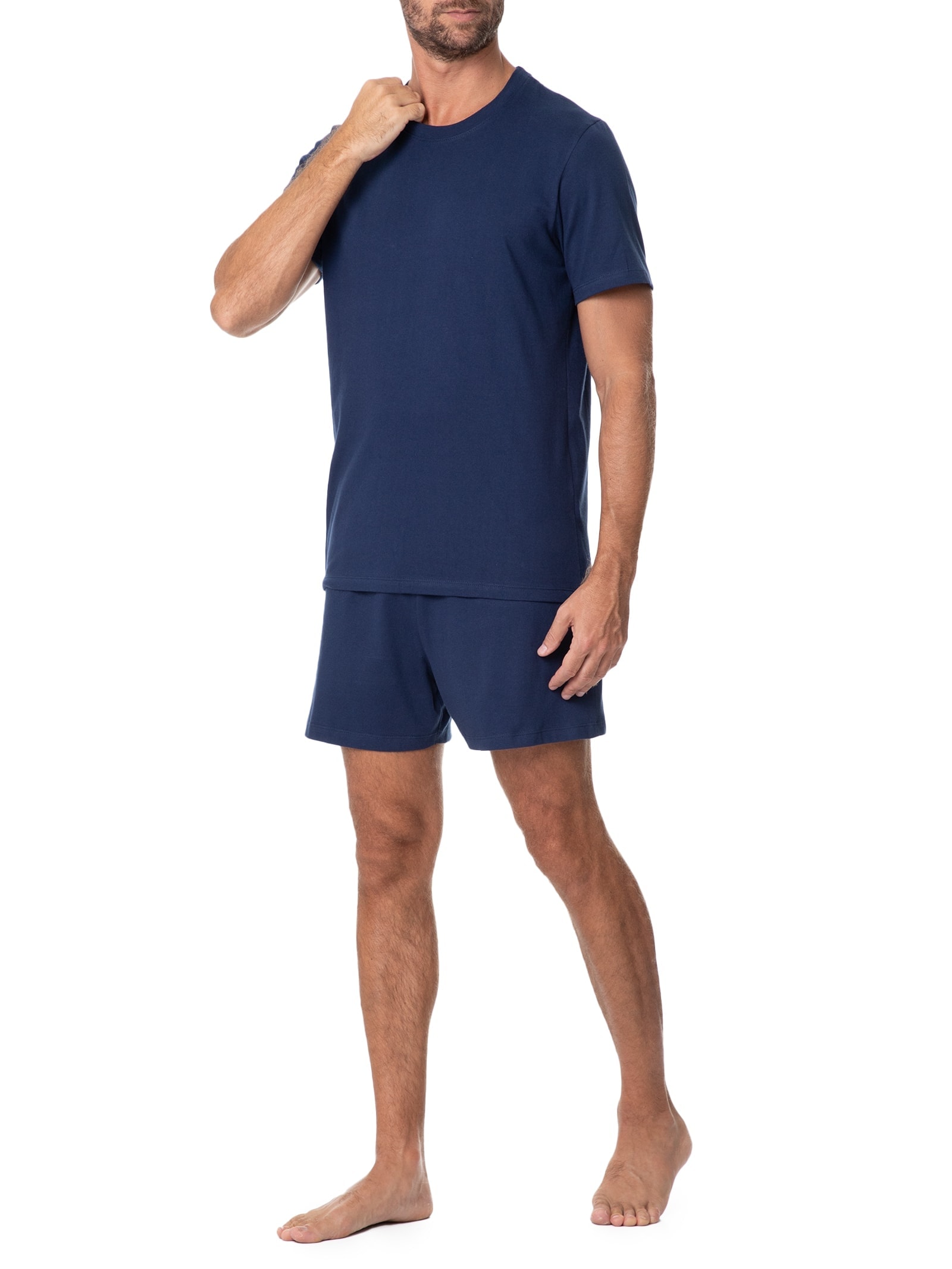 Pijama Masculino Manga Curta Azul Hering Intimates