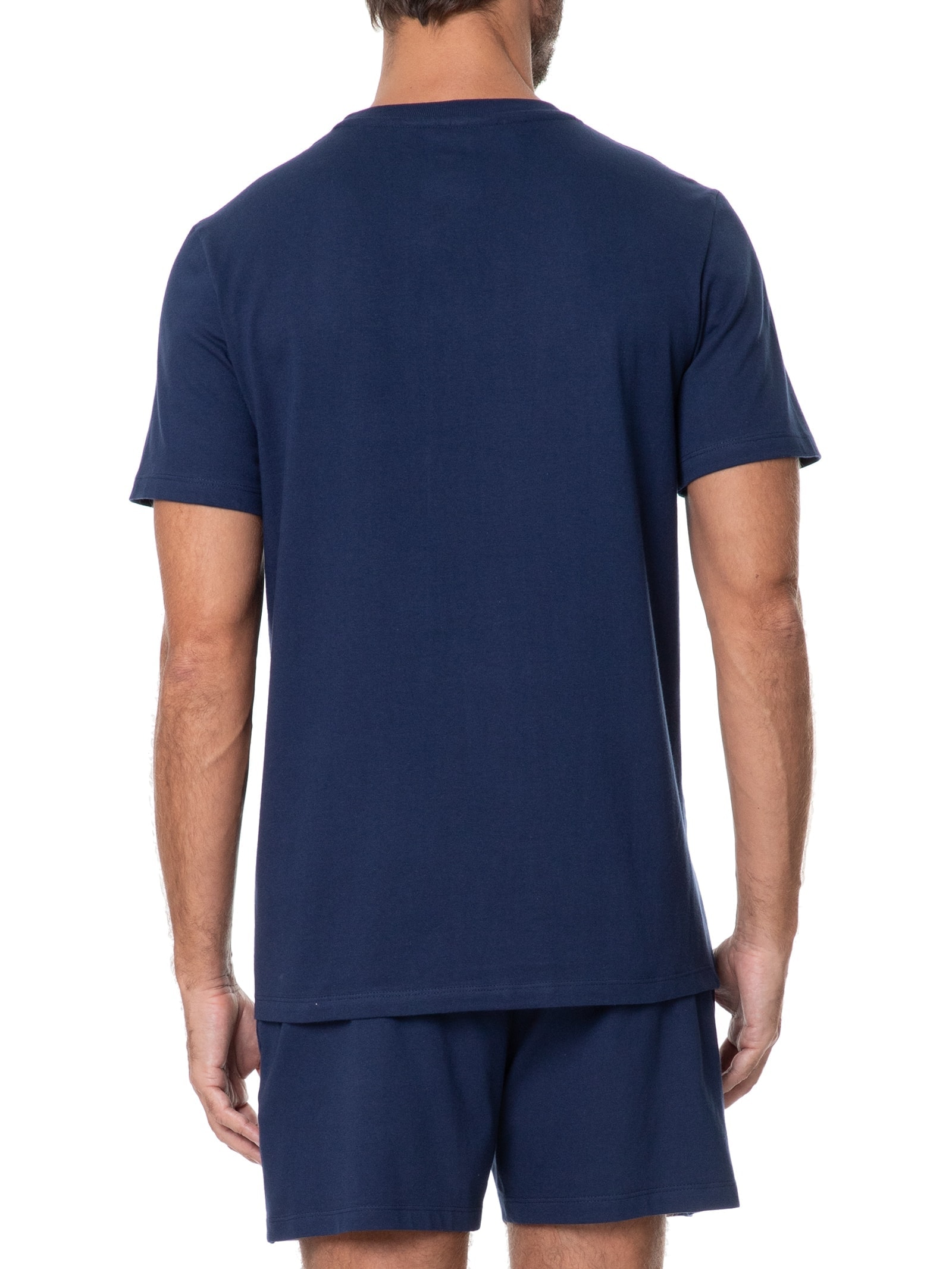 Pijama Masculino Manga Curta Azul Hering Intimates