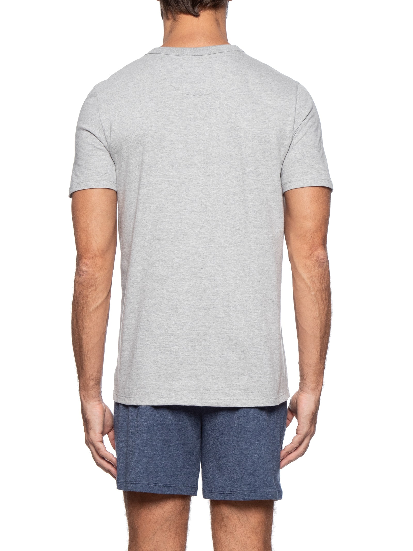 Pijama Masculino Manga Curta Cinza Hering Intimates