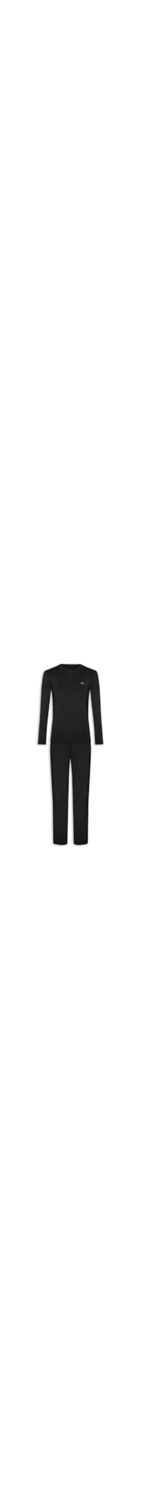 Pijama Masculino Manga Longa Com Calça CK Modal - Preto