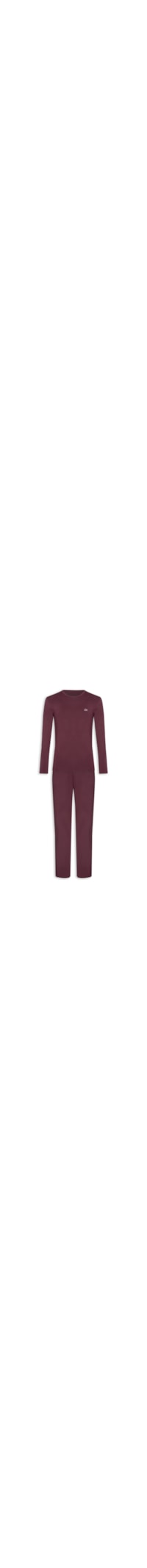 Pijama Masculino Manga Longa Com Calça CK Modal - Vermelho
