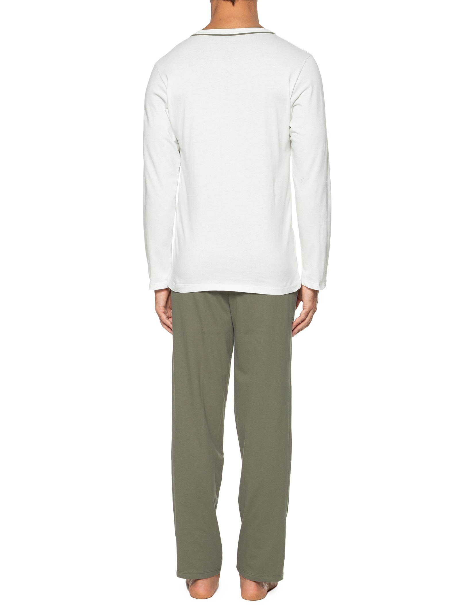 Pijama Masculino Manga Longa Verde Hering Intimates