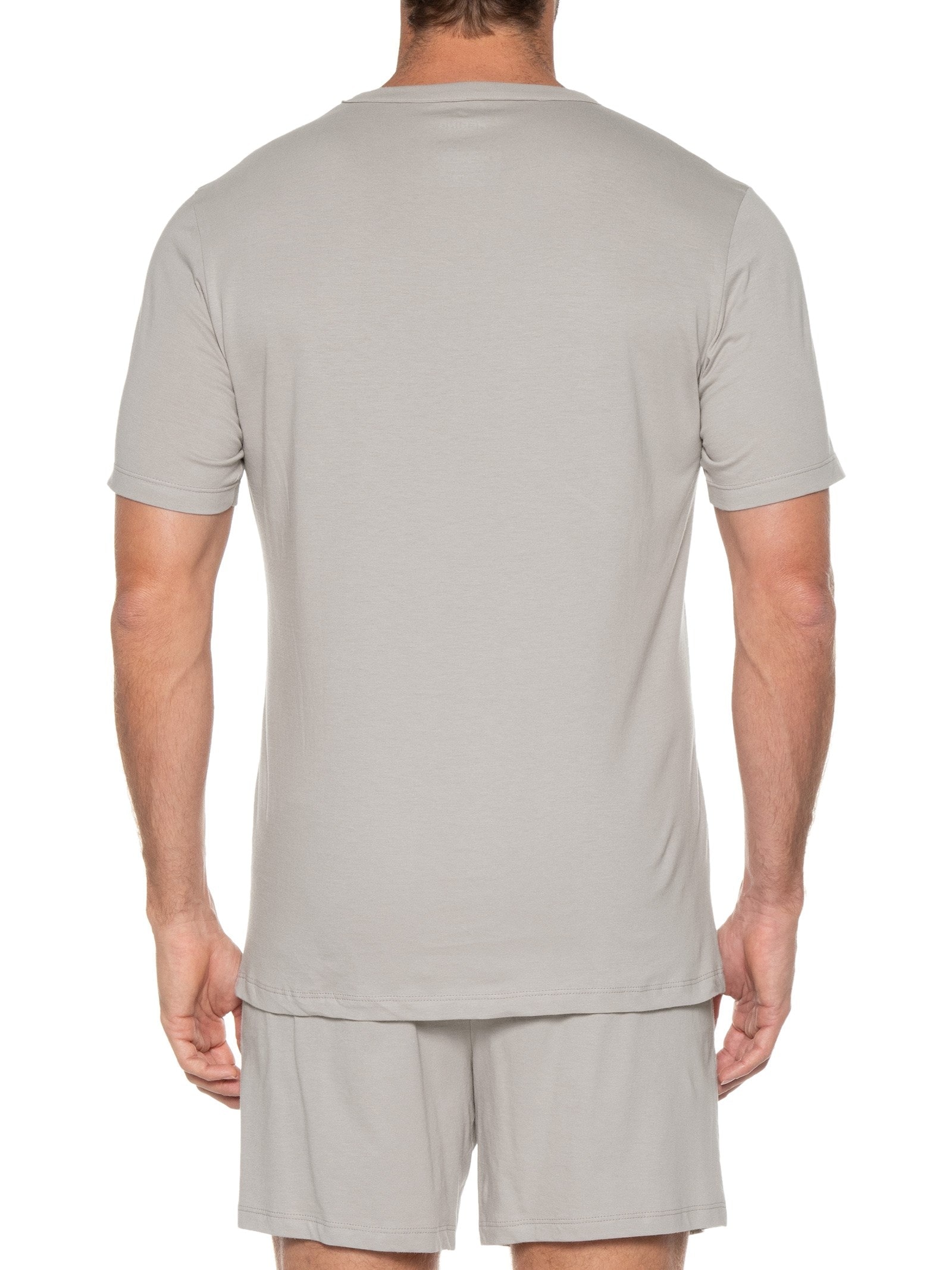 Pijama Masculino Mangas Curtas Cinza Hering Intimates