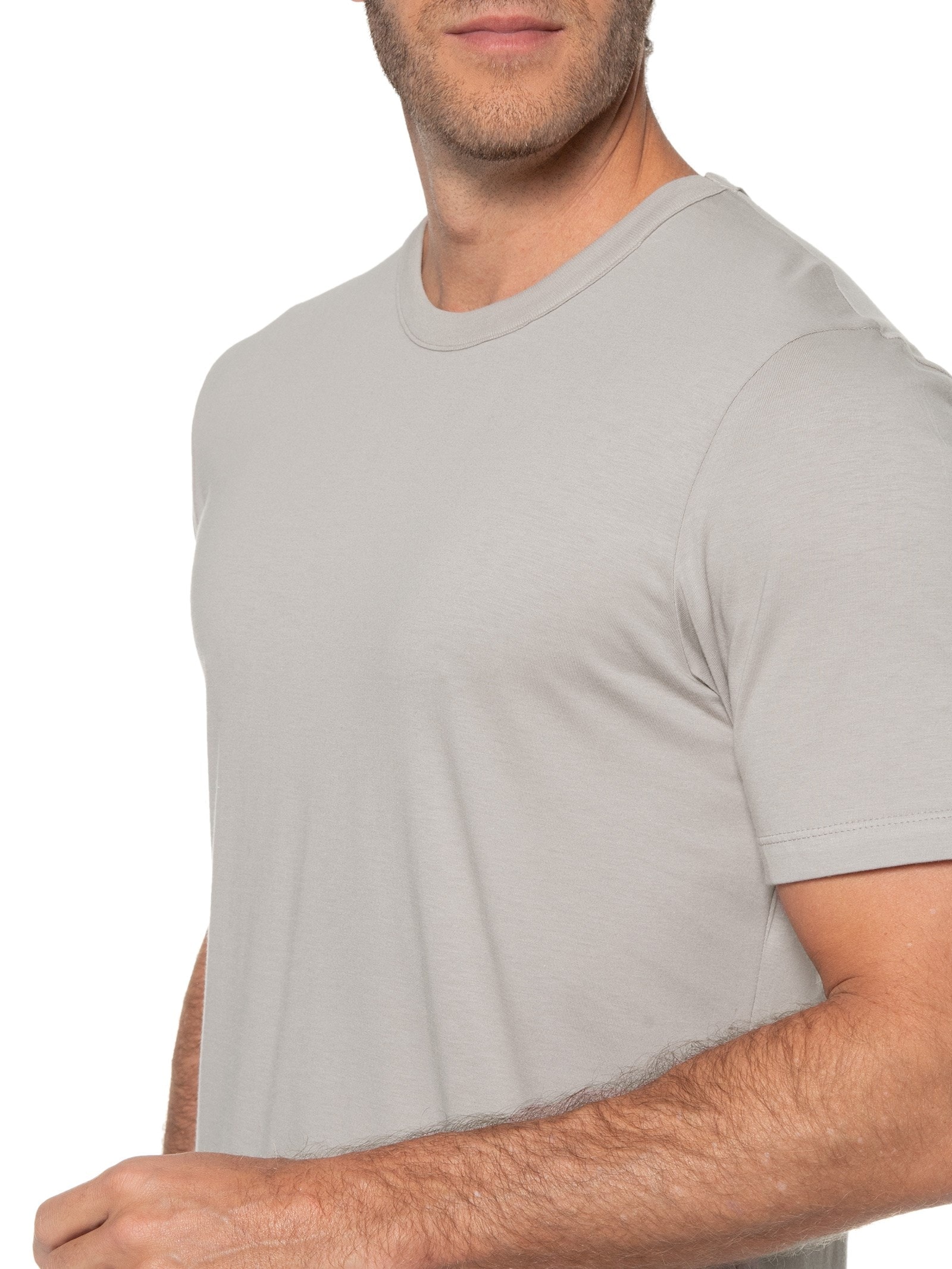 Pijama Masculino Mangas Curtas Cinza Hering Intimates