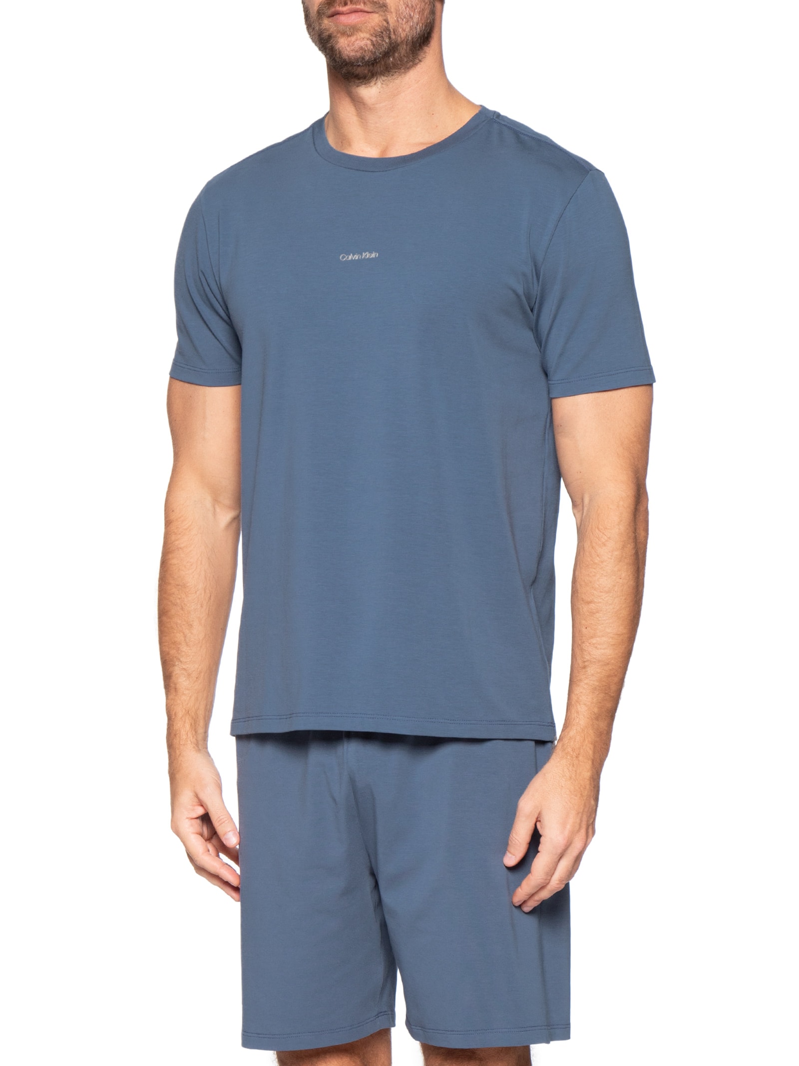 Pijama Masculino Pima Cotton Azul Calvin Klein Underwear