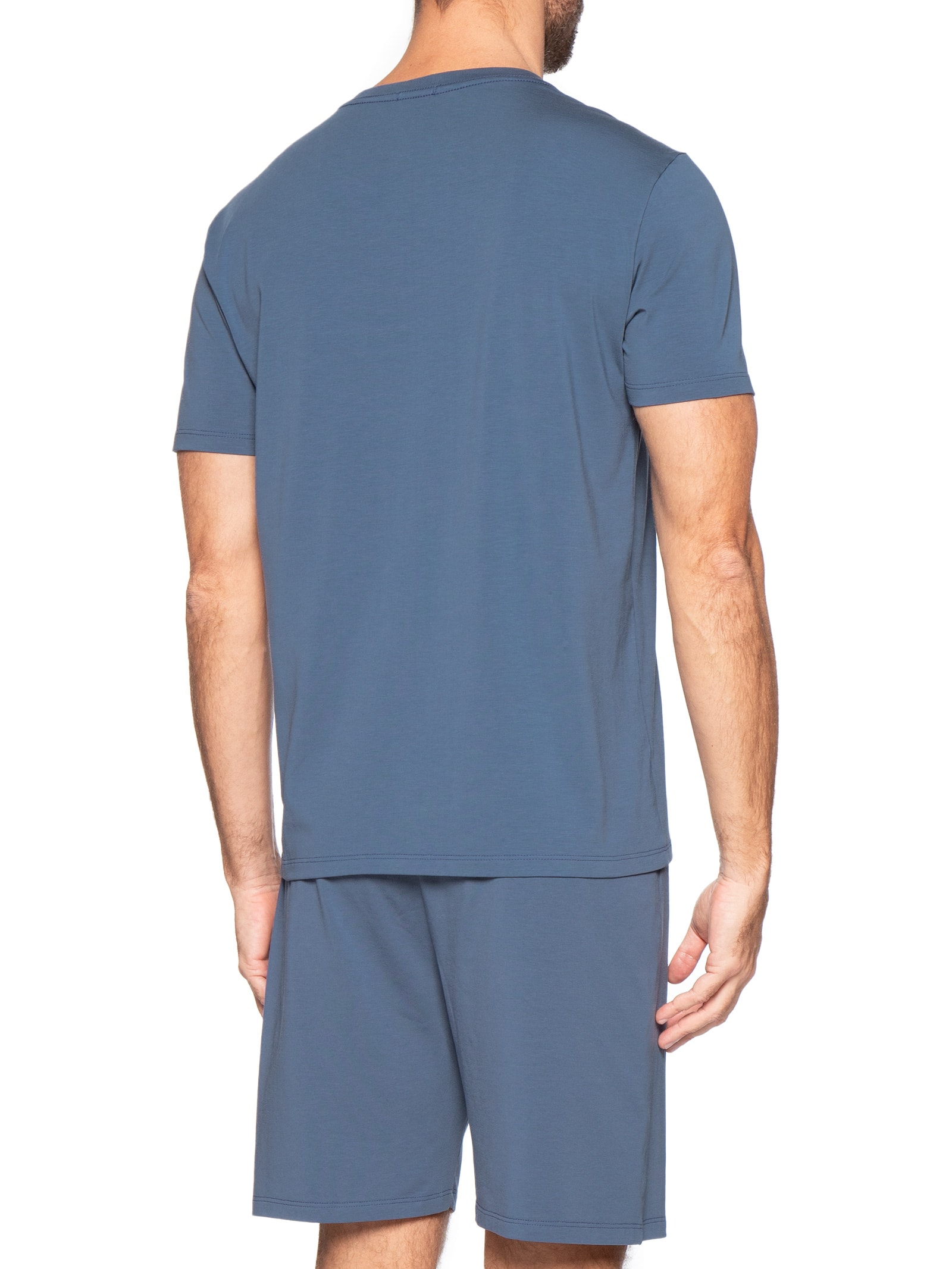 Pijama Masculino Pima Cotton Azul Calvin Klein Underwear