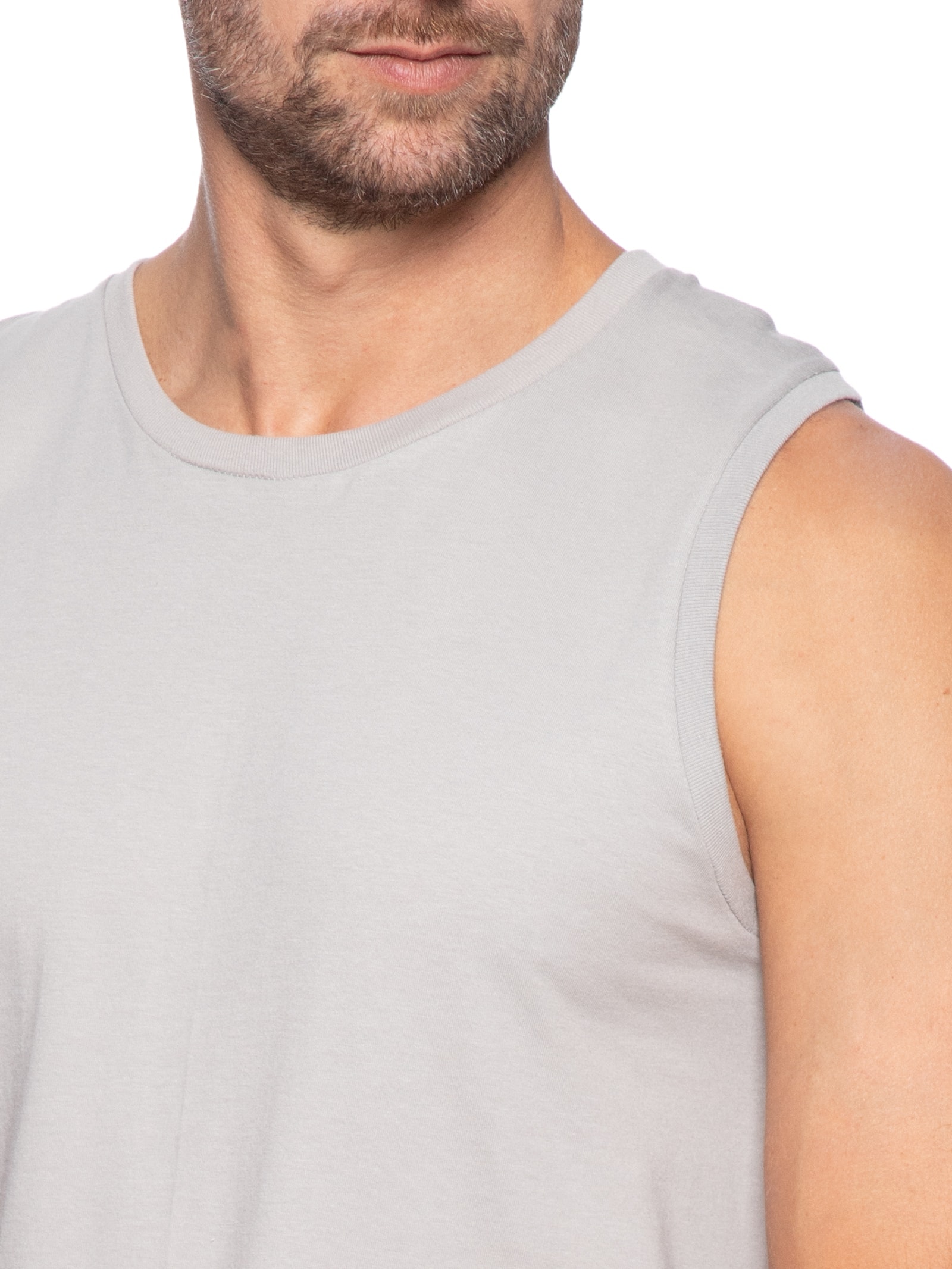 Pijama Masculino Regata Com Bermuda Estampada Cinza Hering Intimates