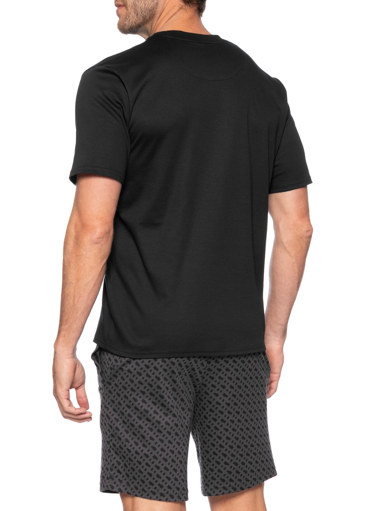 Pijama Masculino Relax Short Set Preto Boss