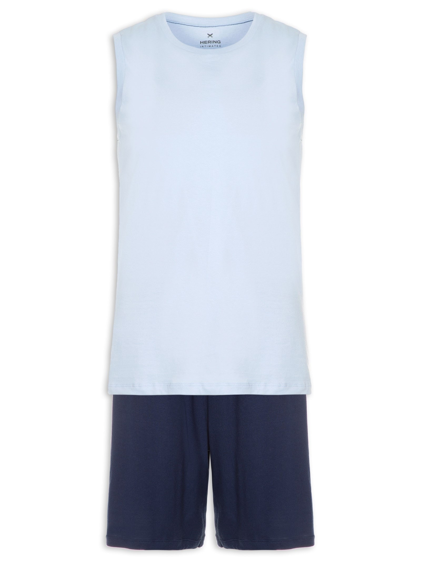 Pijama Masculino Sem Manga Azul Hering Intimates