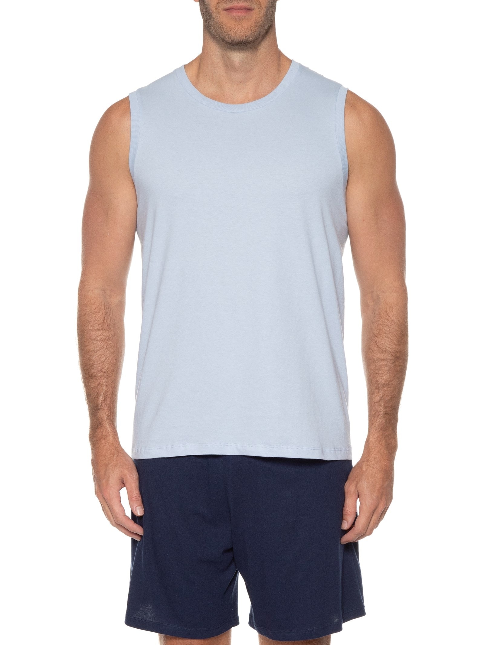 Pijama Masculino Sem Manga Azul Hering Intimates