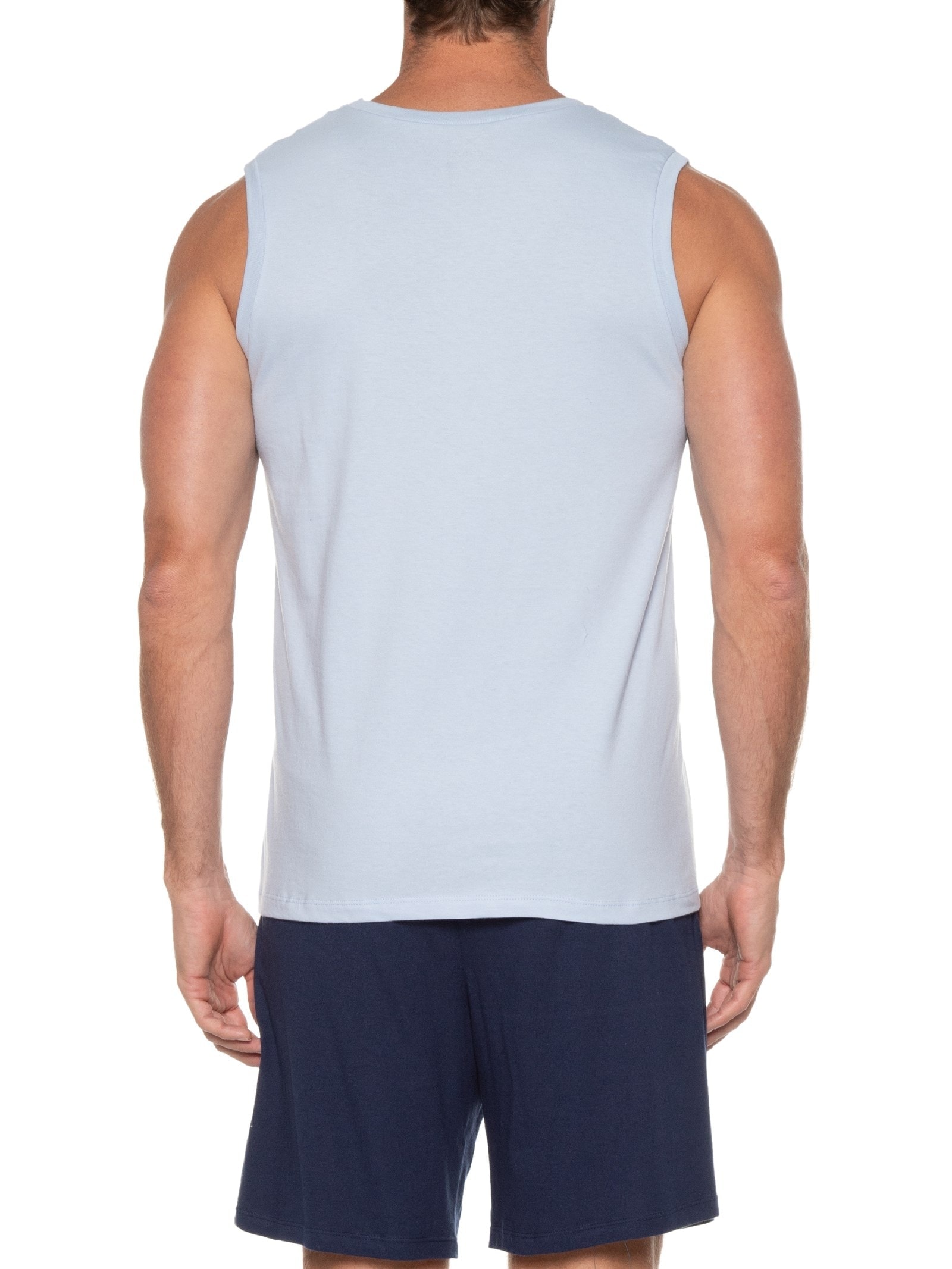 Pijama Masculino Sem Manga Azul Hering Intimates