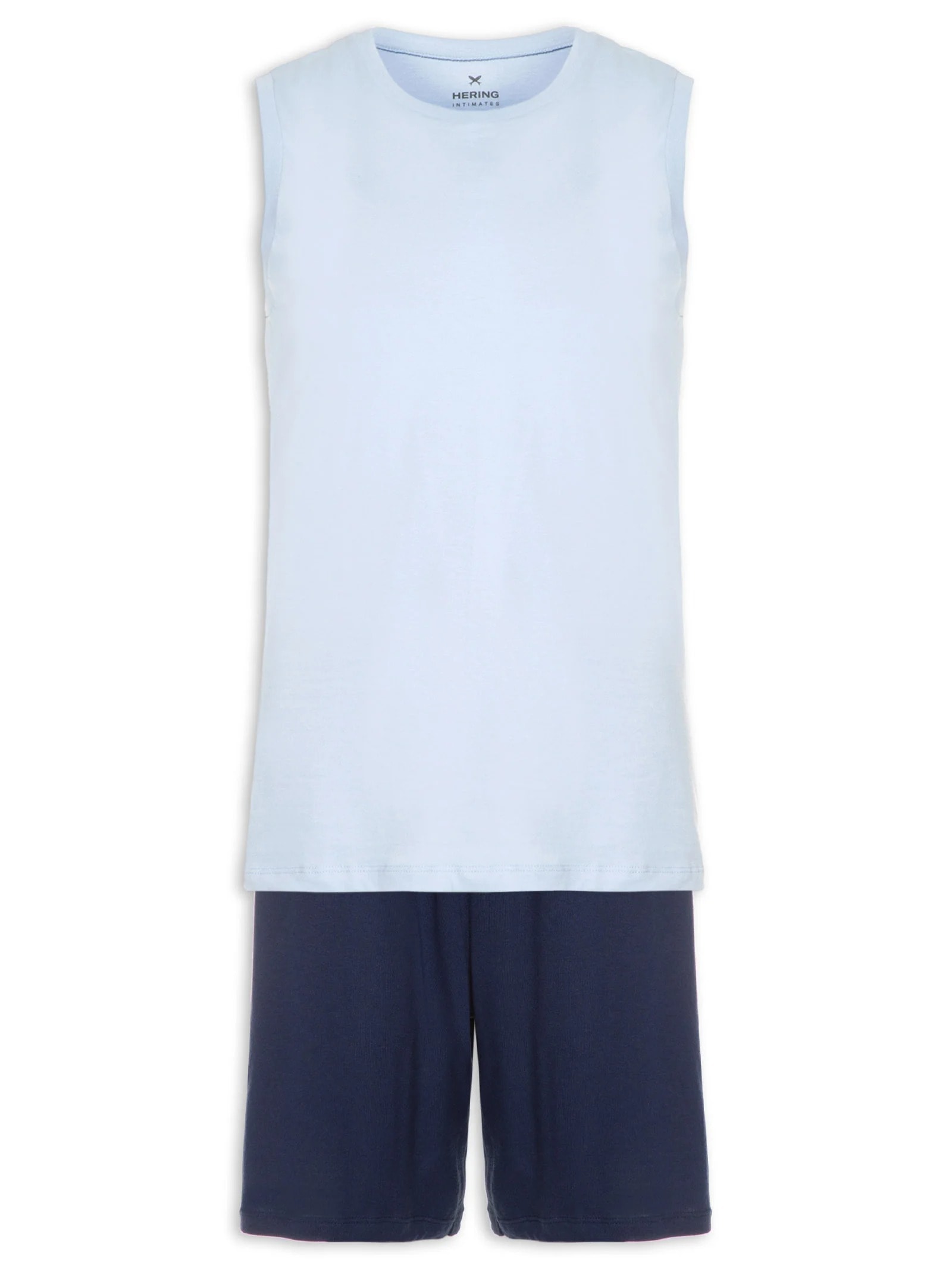 Pijama Masculino Sem Manga Azul Hering Intimates