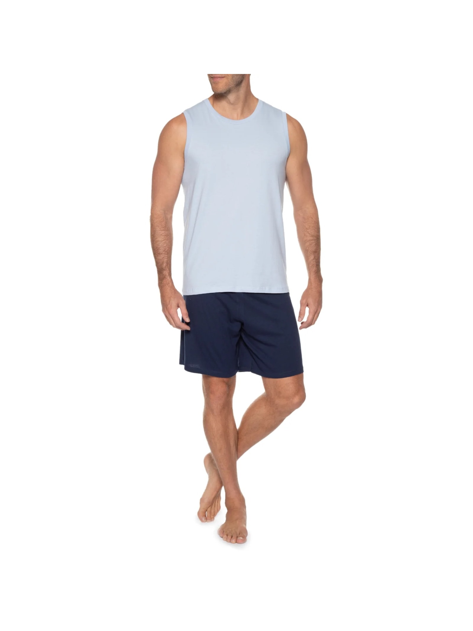 Pijama Masculino Sem Manga Azul Hering Intimates