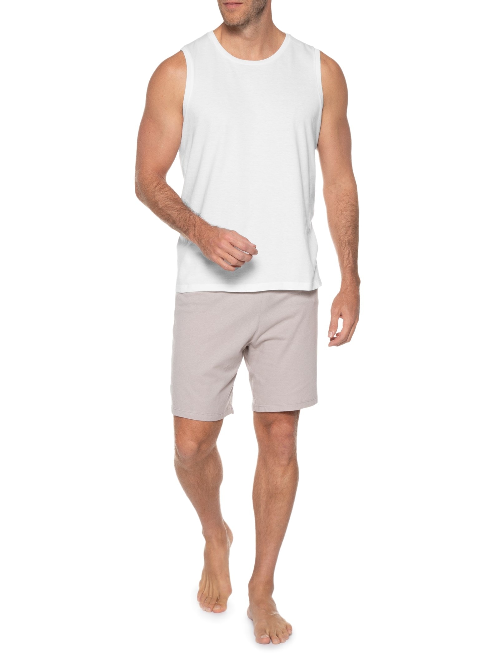 Pijama Masculino Sem Manga Branco Hering Intimates