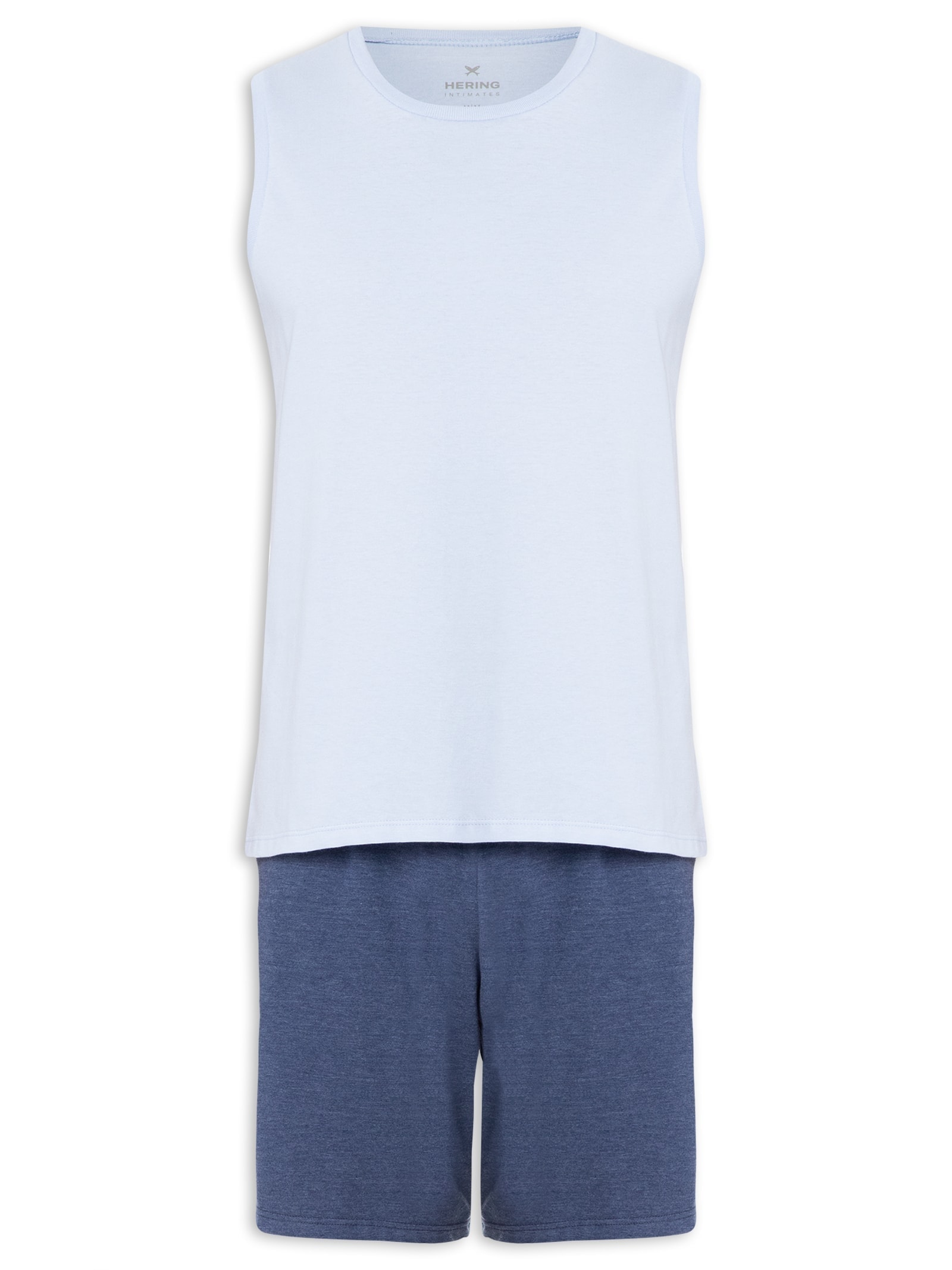 Pijama Masculino Sem Mangas Azul Hering Intimates