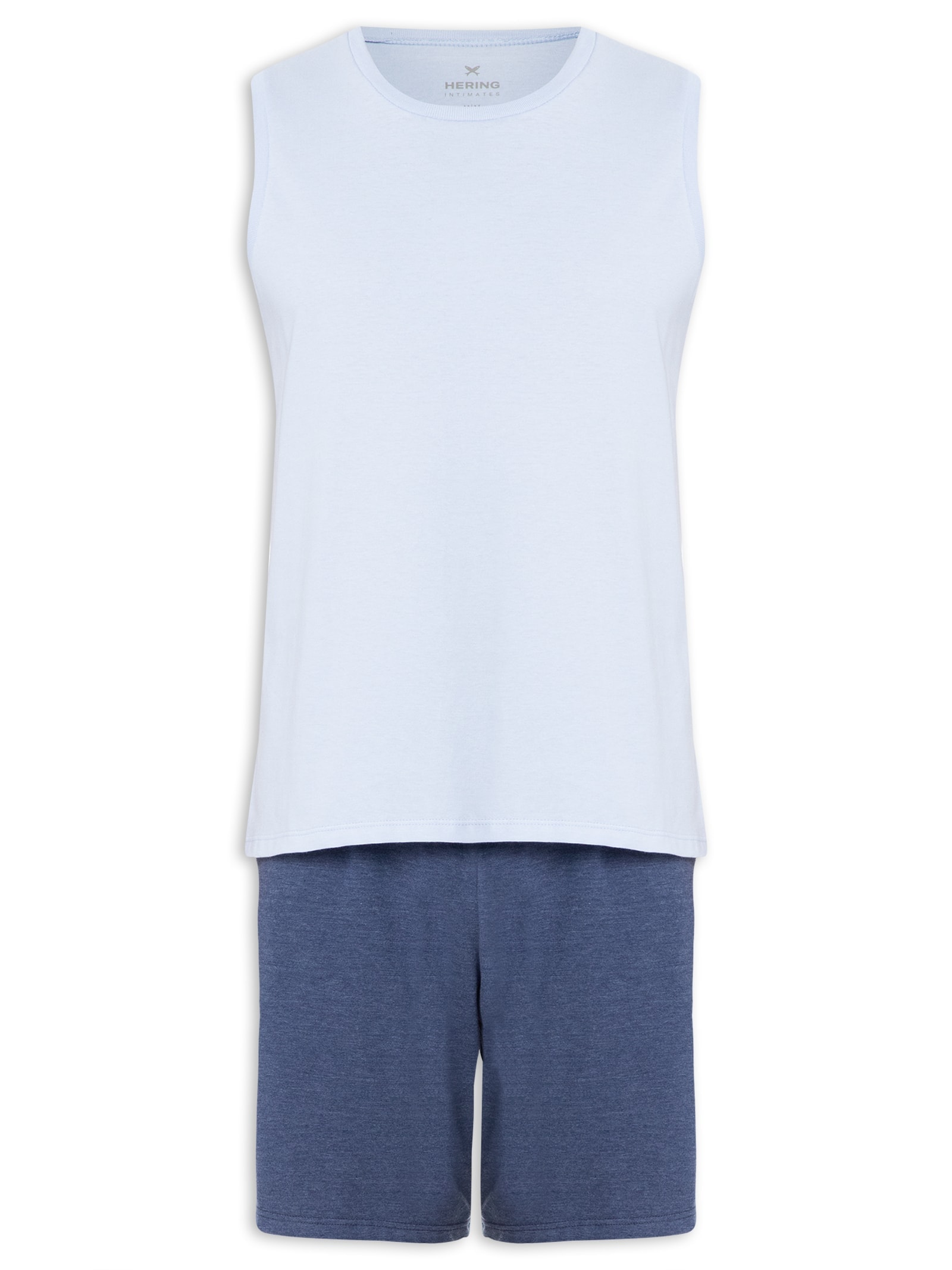 Pijama Masculino Sem Mangas Azul Hering Intimates