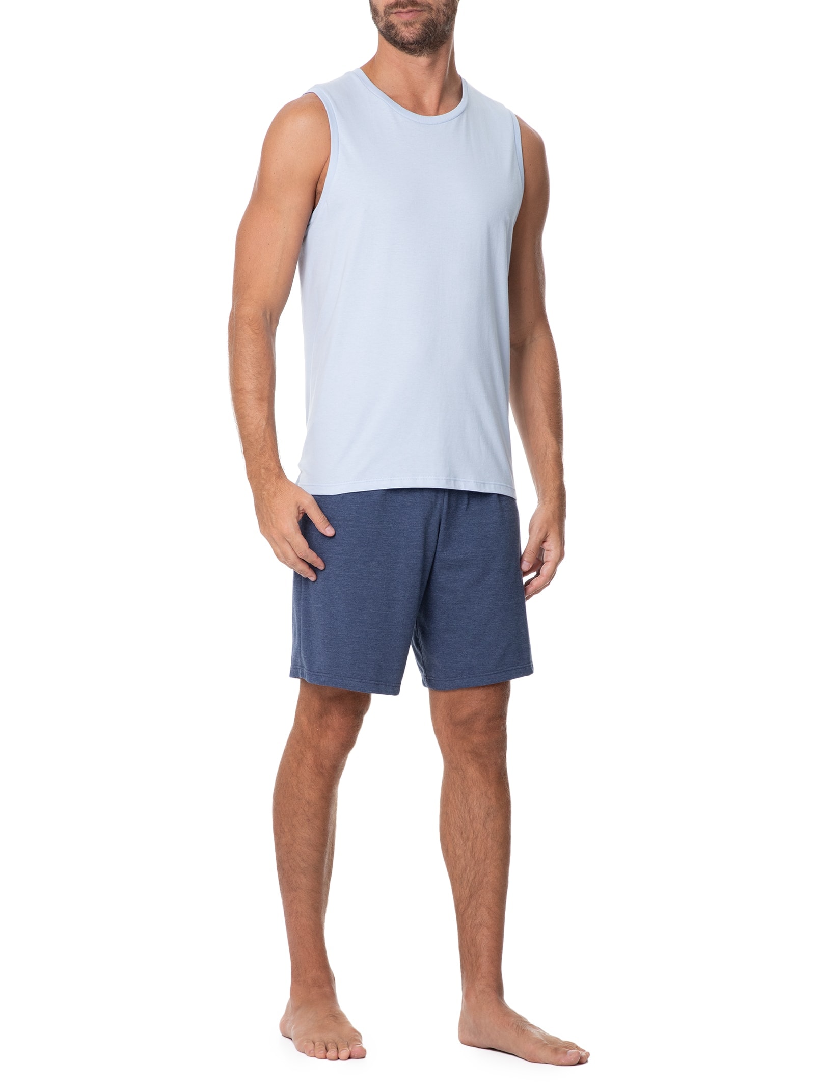 Pijama Masculino Sem Mangas Azul Hering Intimates