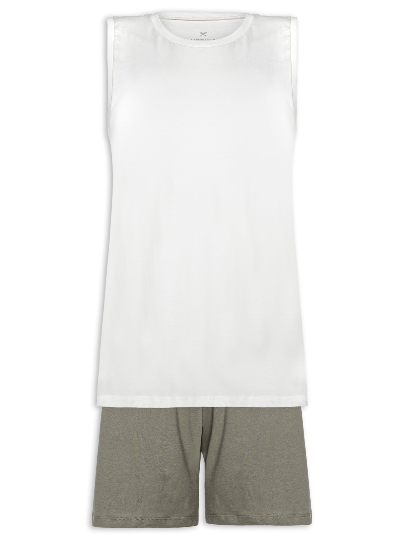 Pijama Masculino Sem Mangas Verde Hering Intimates