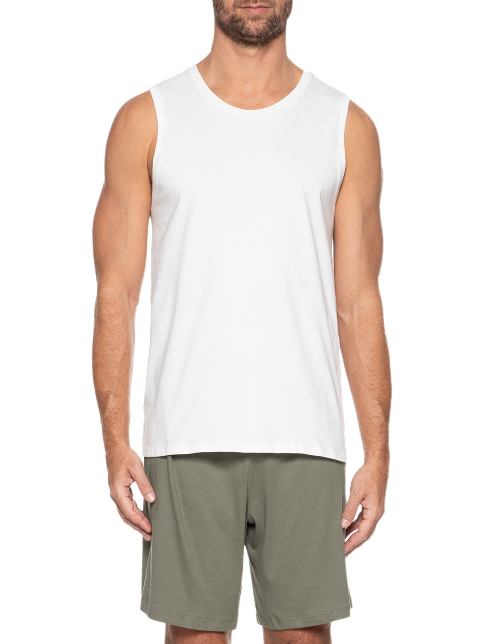 Pijama Masculino Sem Mangas Verde Hering Intimates