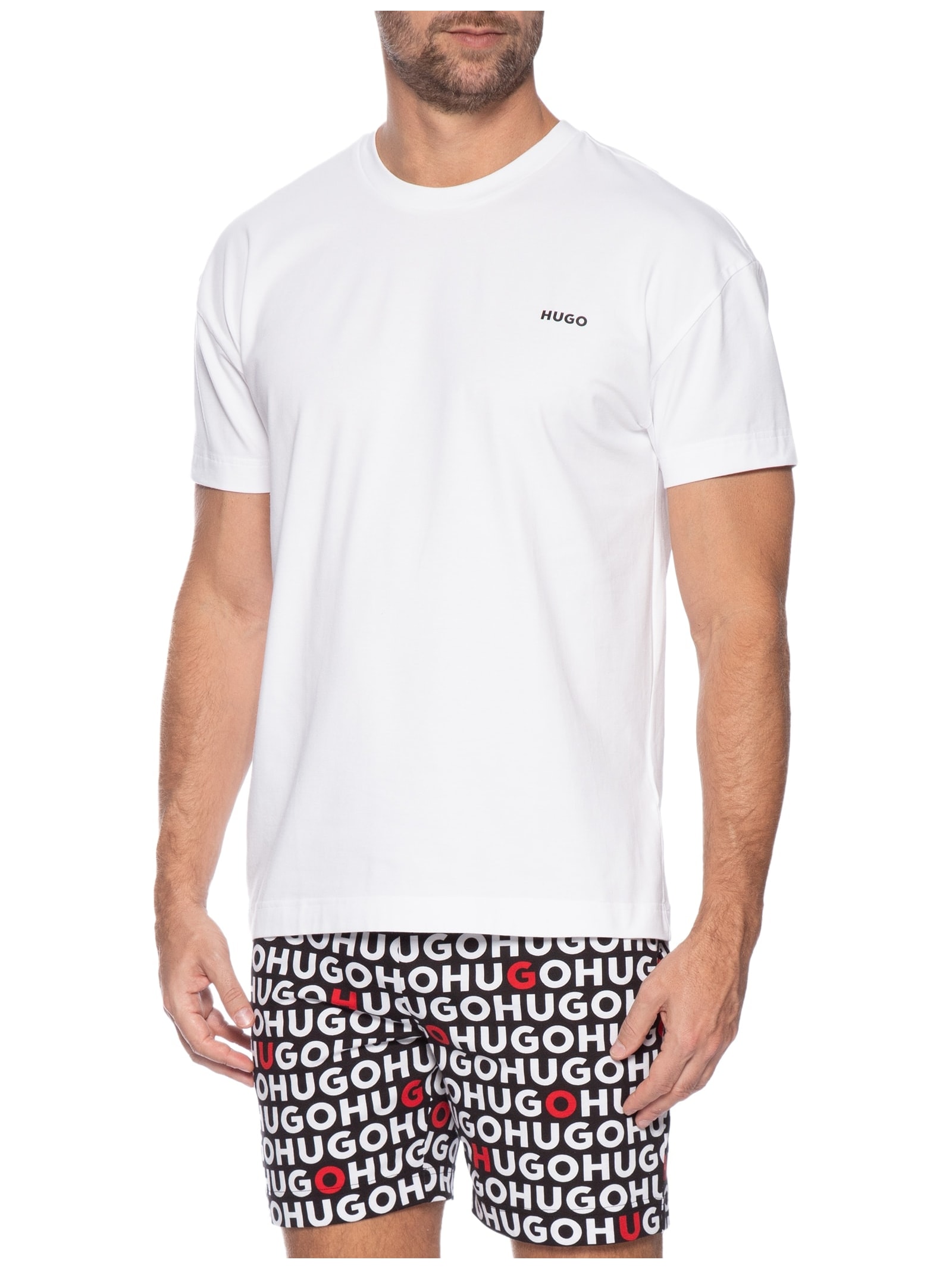 Pijama Masculino Tortuga Short Set Preto Hugo