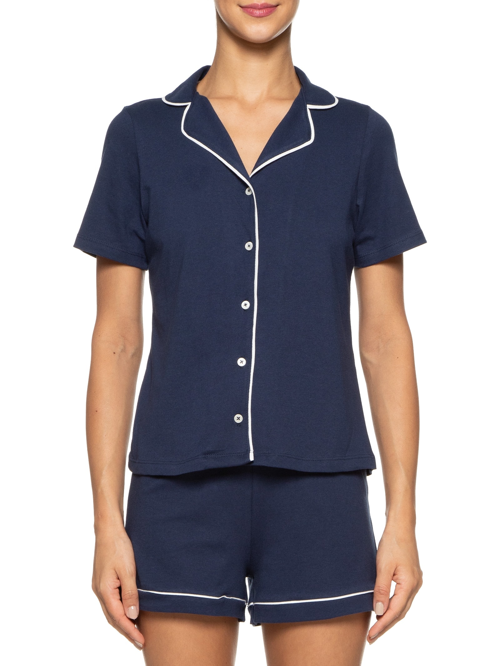 Pijama MM Feminino Azul Hering Intimates