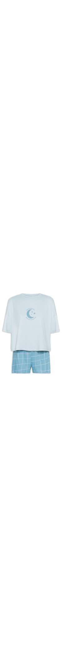 Pijama MM Feminino - Azul