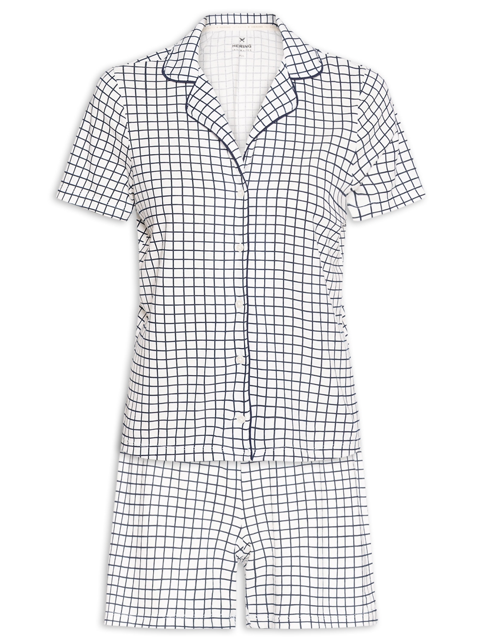 Pijama Mm Feminino Azul Hering Intimates