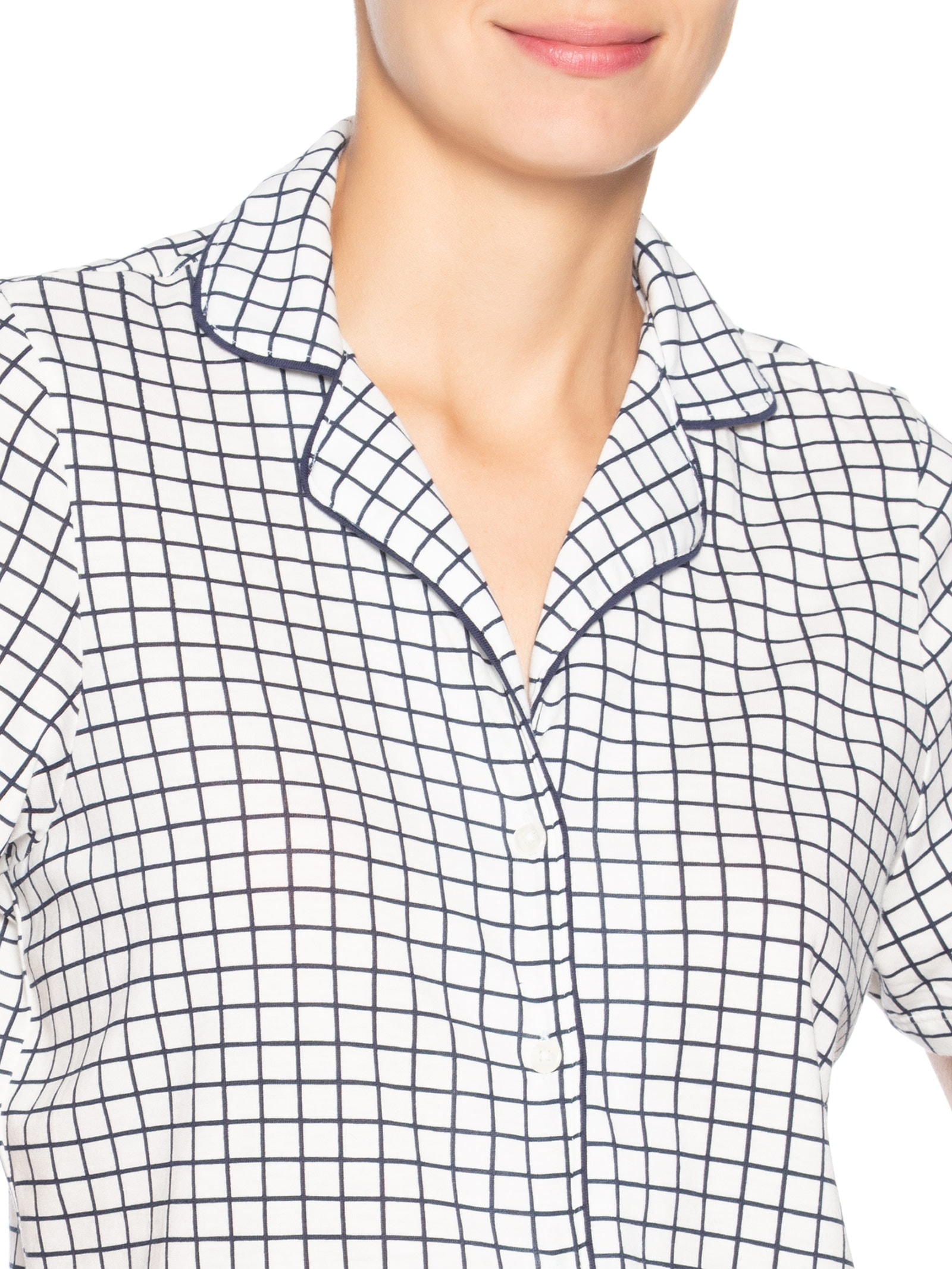 Pijama Mm Feminino Azul Hering Intimates