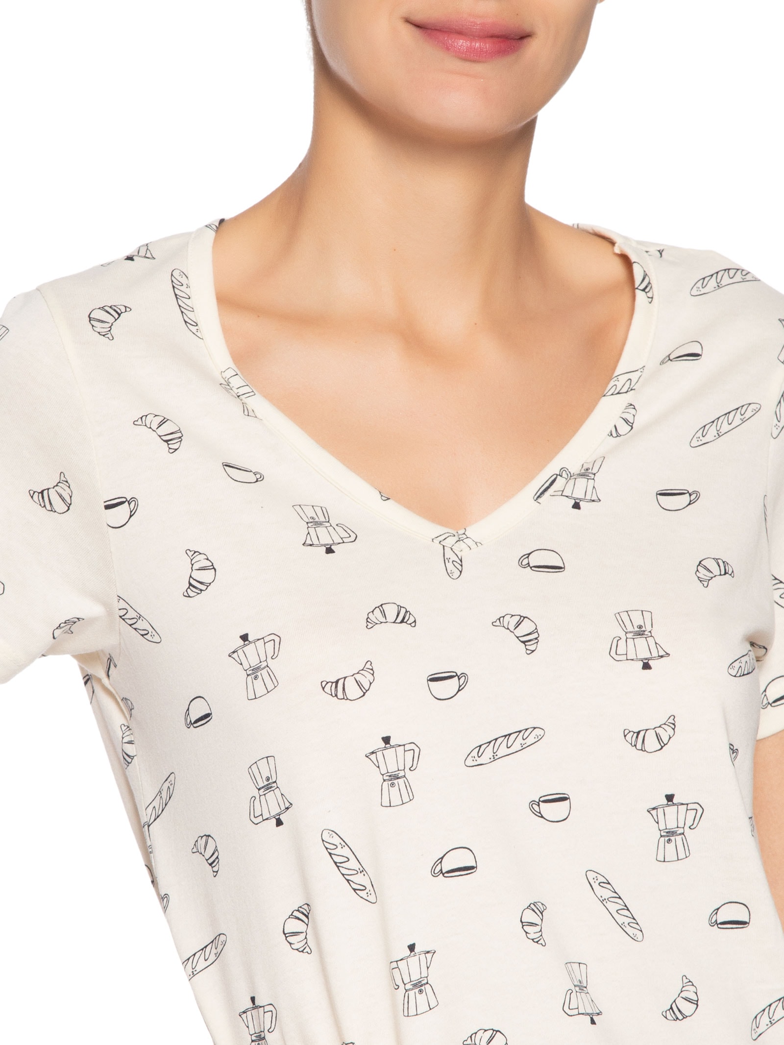 Pijama MM Feminino Bege Hering Intimates