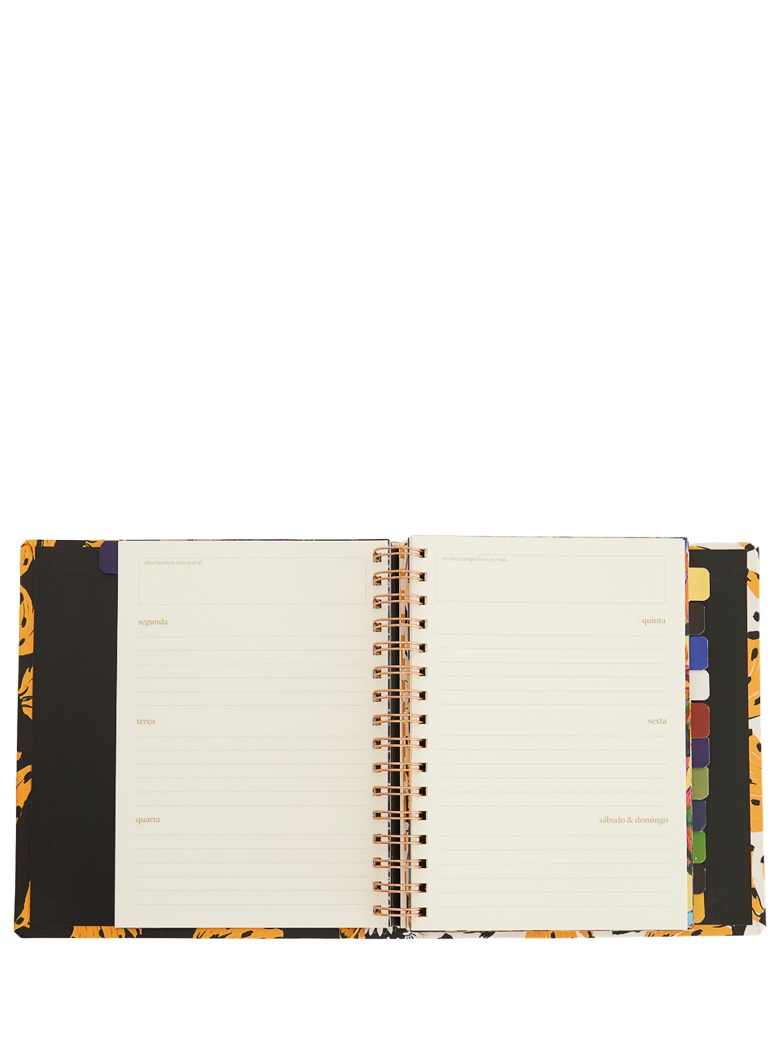 Planner Bossa Banana Preto Farm Etc