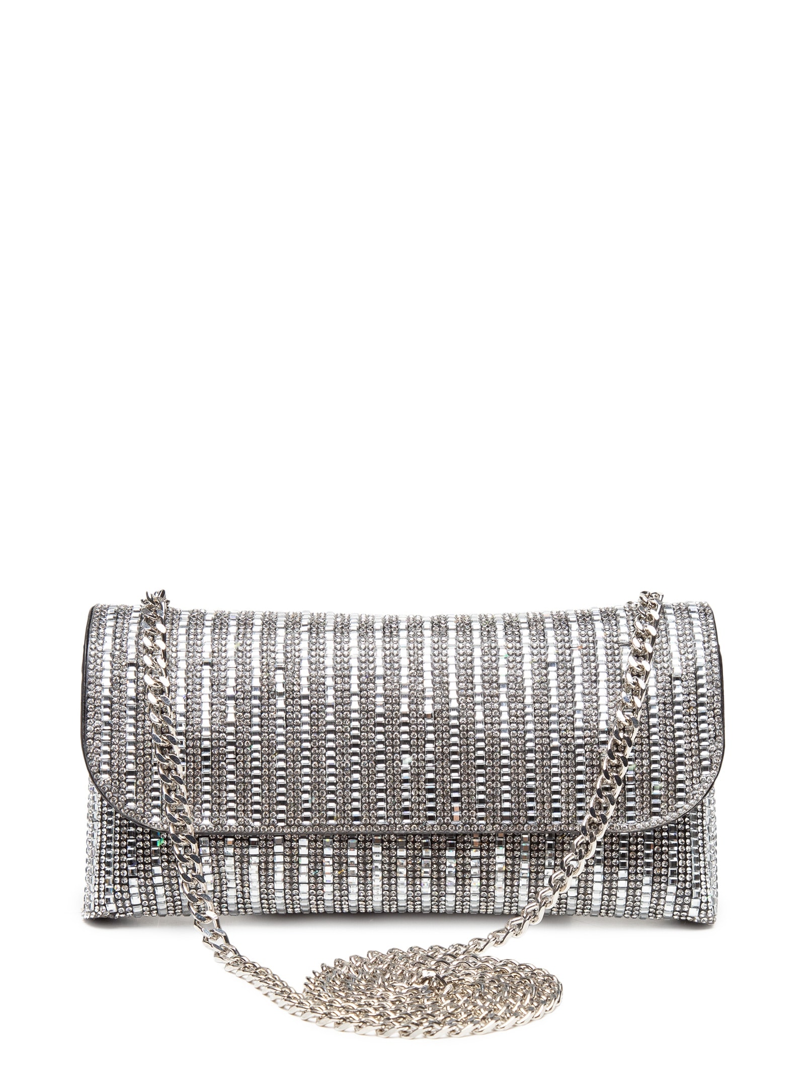 Pochete Feminina Com Strass 4 em 1 Prateado  Market 33