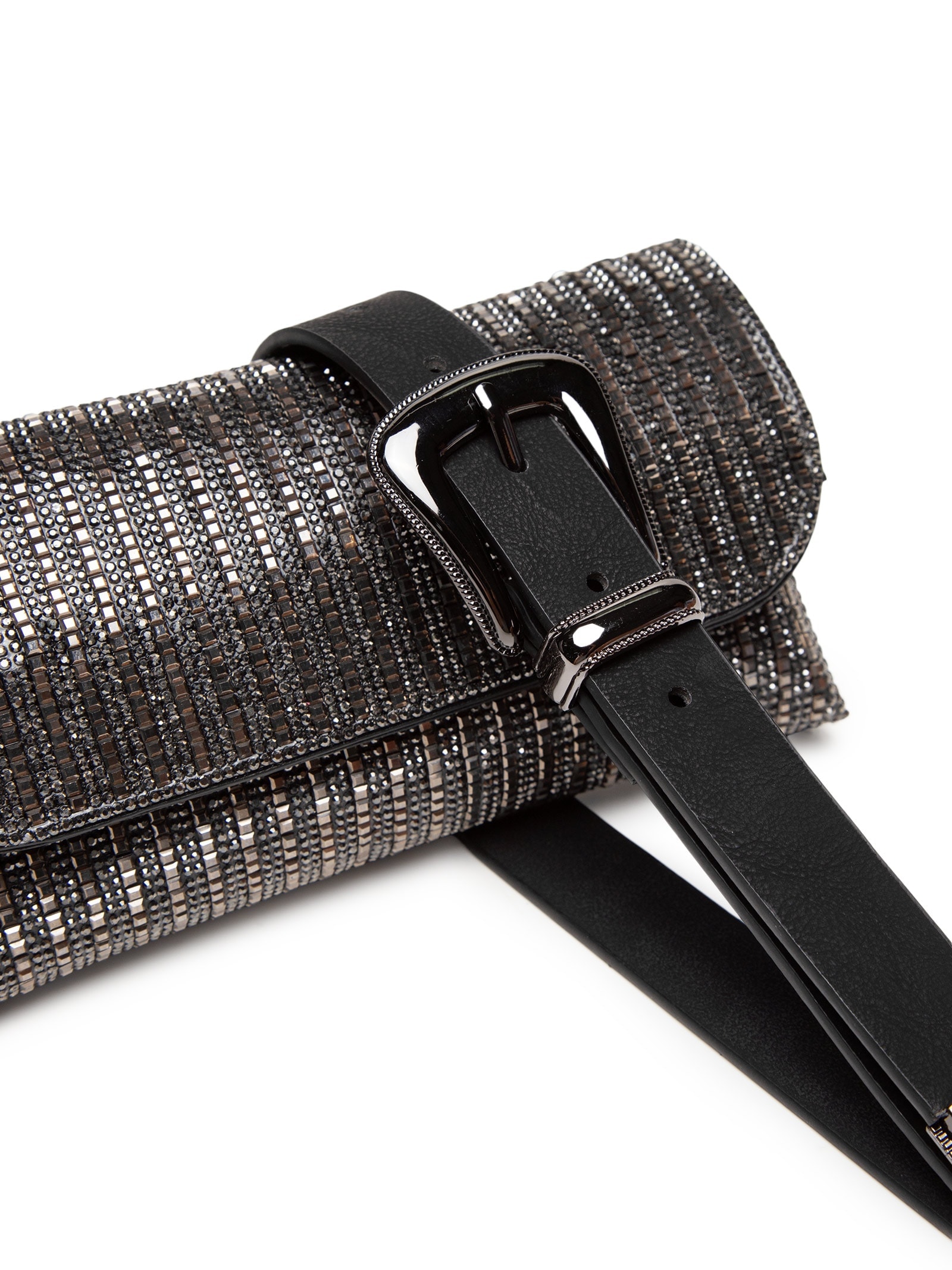 Pochete Feminina Com Strass 4 em 1 Preto Market 33