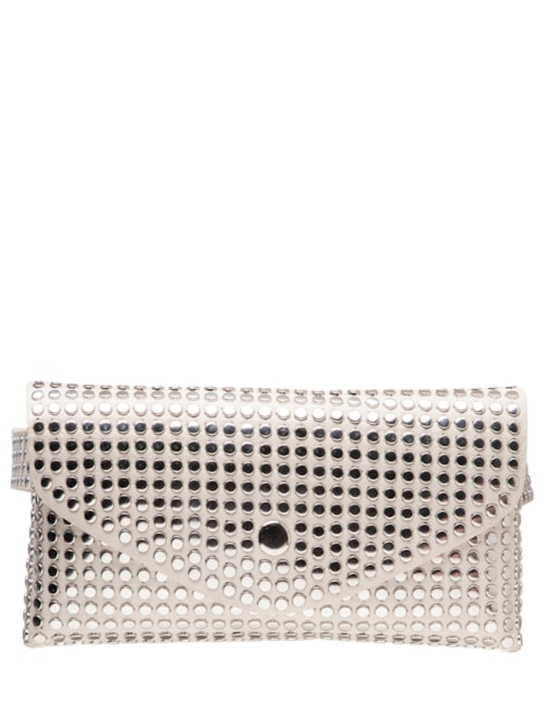 Pochete Feminina Tachas - Prata