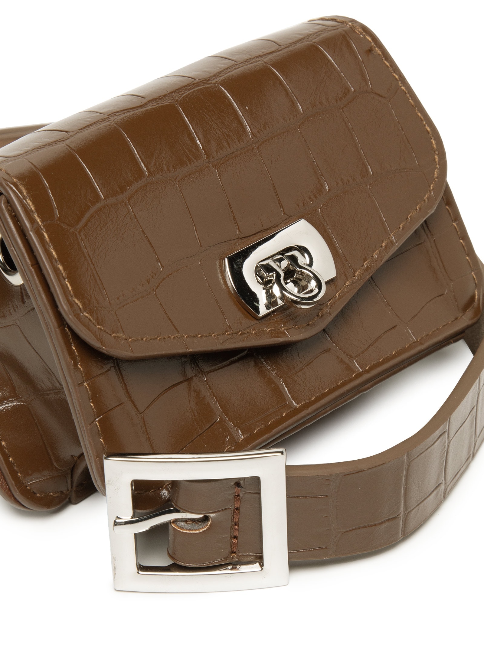 Pochete Feminina Texturizada Marrom Market 33