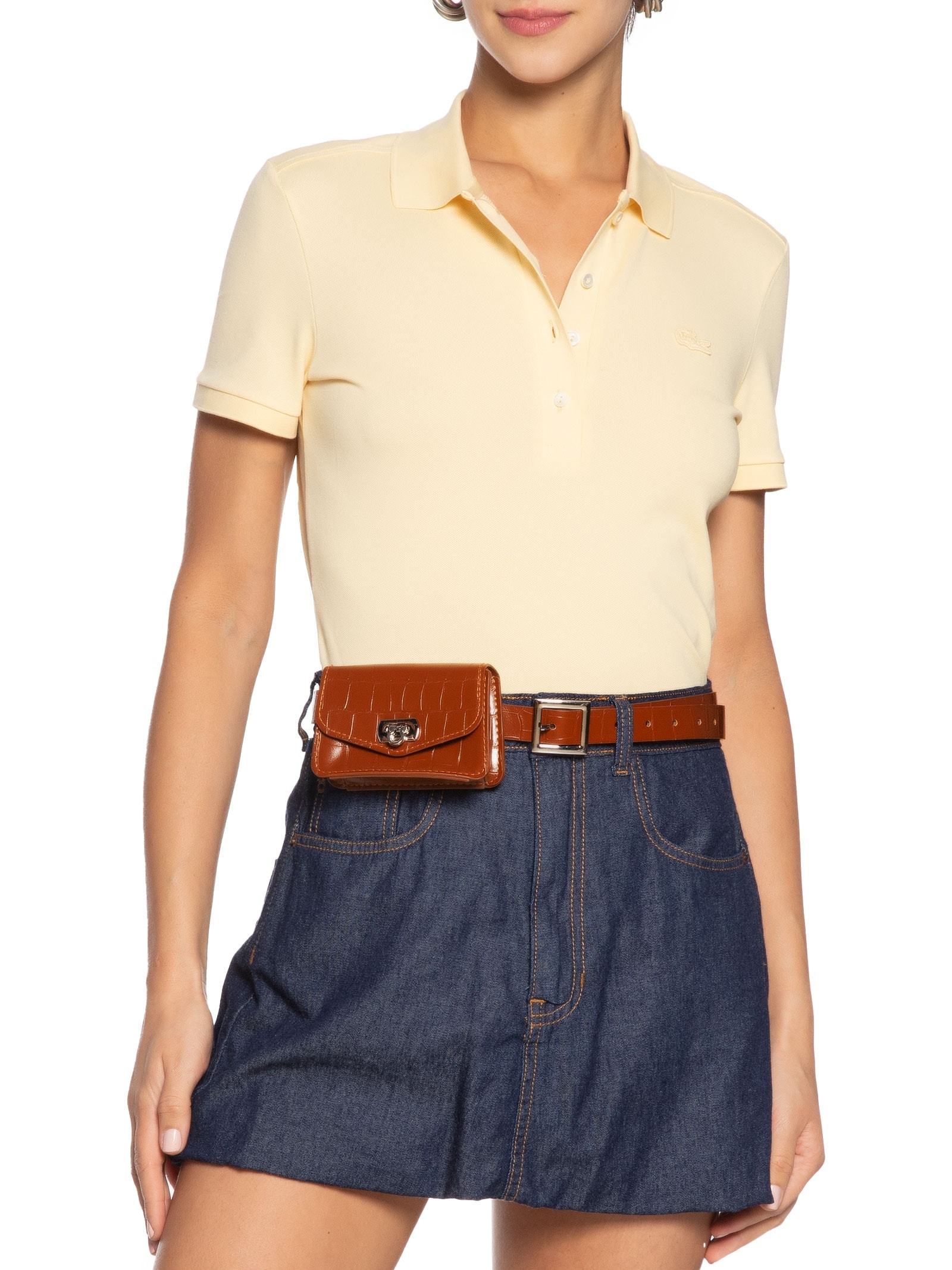 Pochete Feminina Texturizada Marrom Market 33