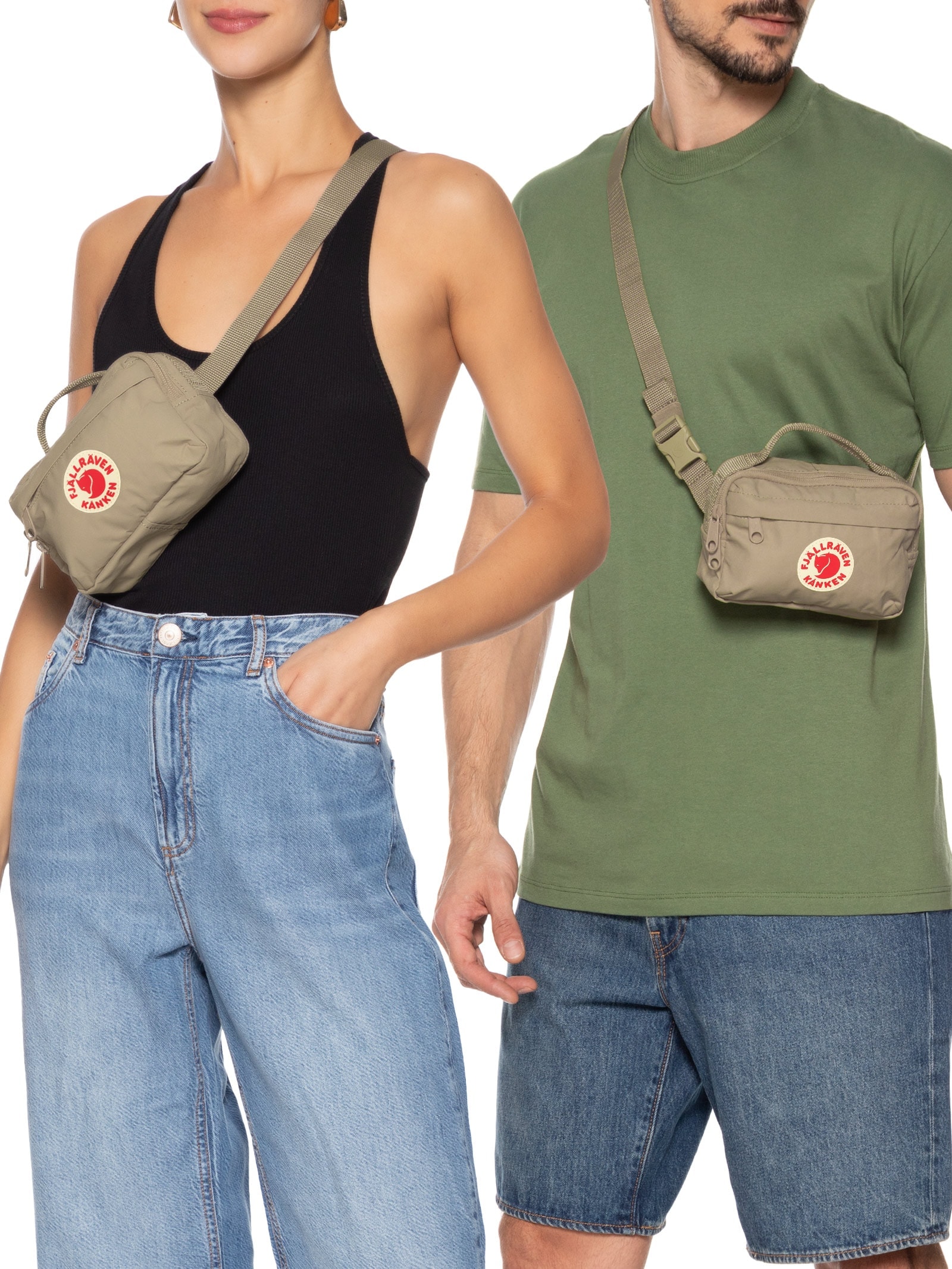 Pochete Unissex Kânken Hip Pack Bege Fjällräven