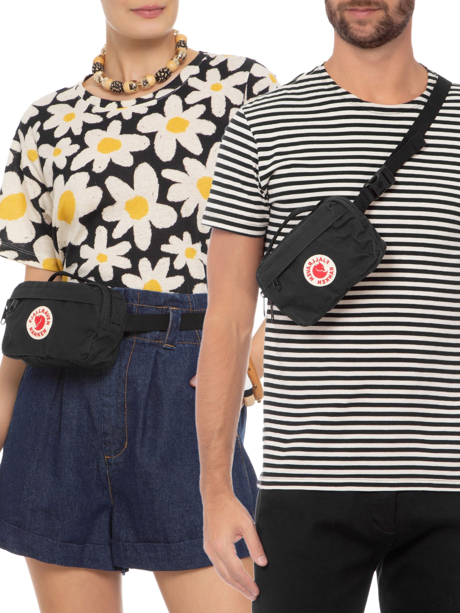 Fjällräven - Pochete Unissex Kânken Hip Pack - Preto
