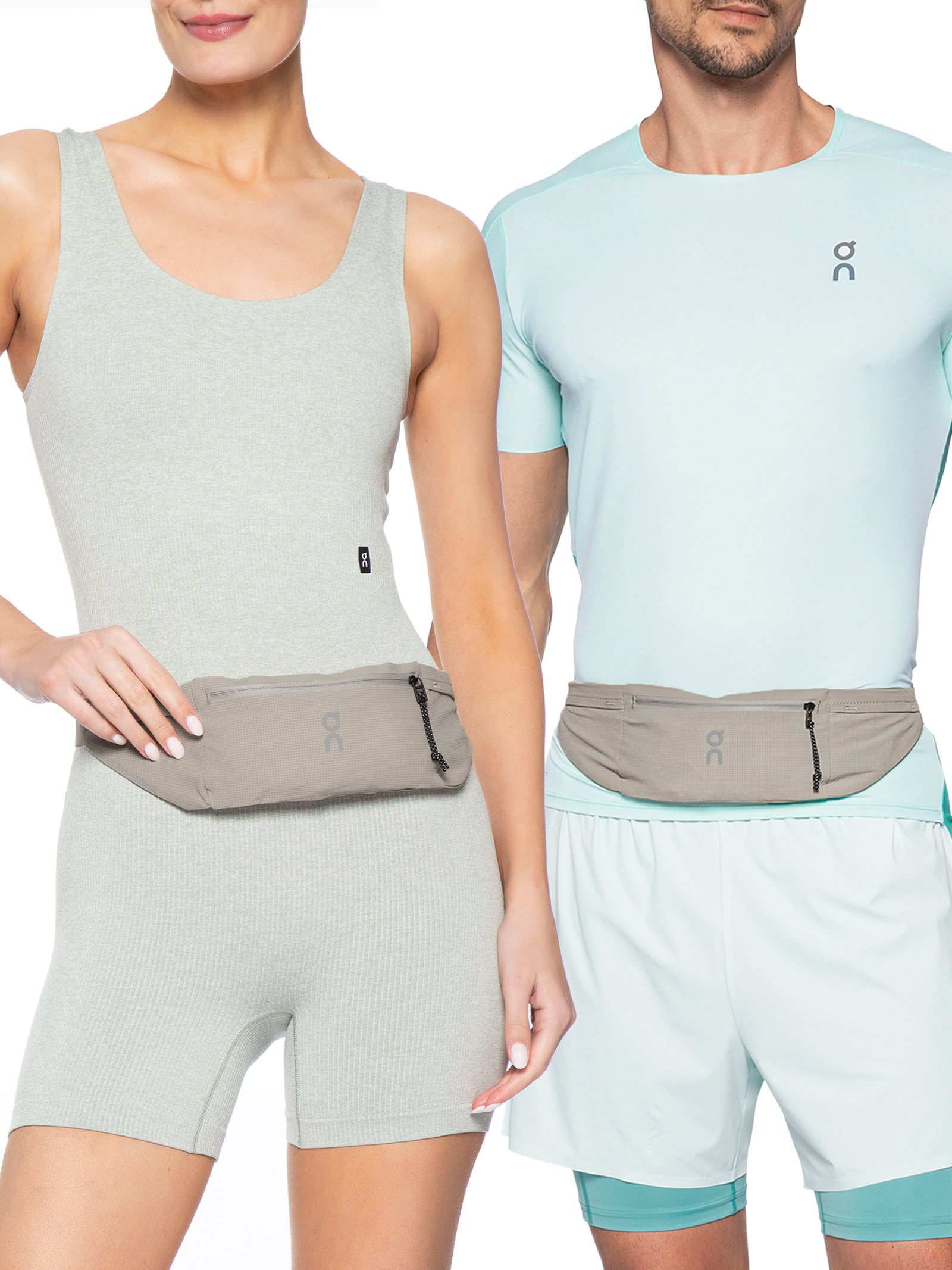 Pochete Unissex Speed Belt Bege On Running