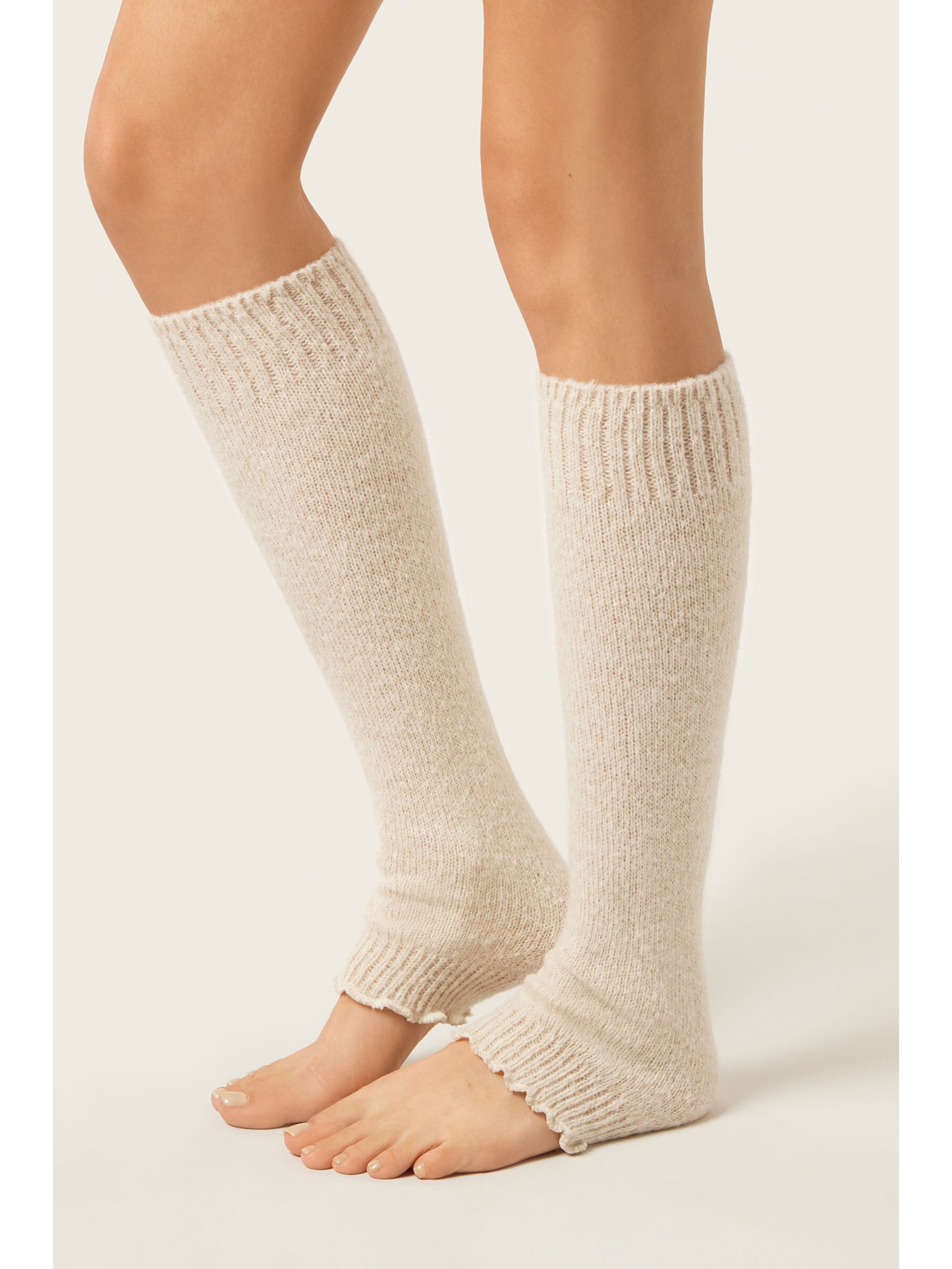 Polaina Com Efeito Soft Off-White Calzedonia